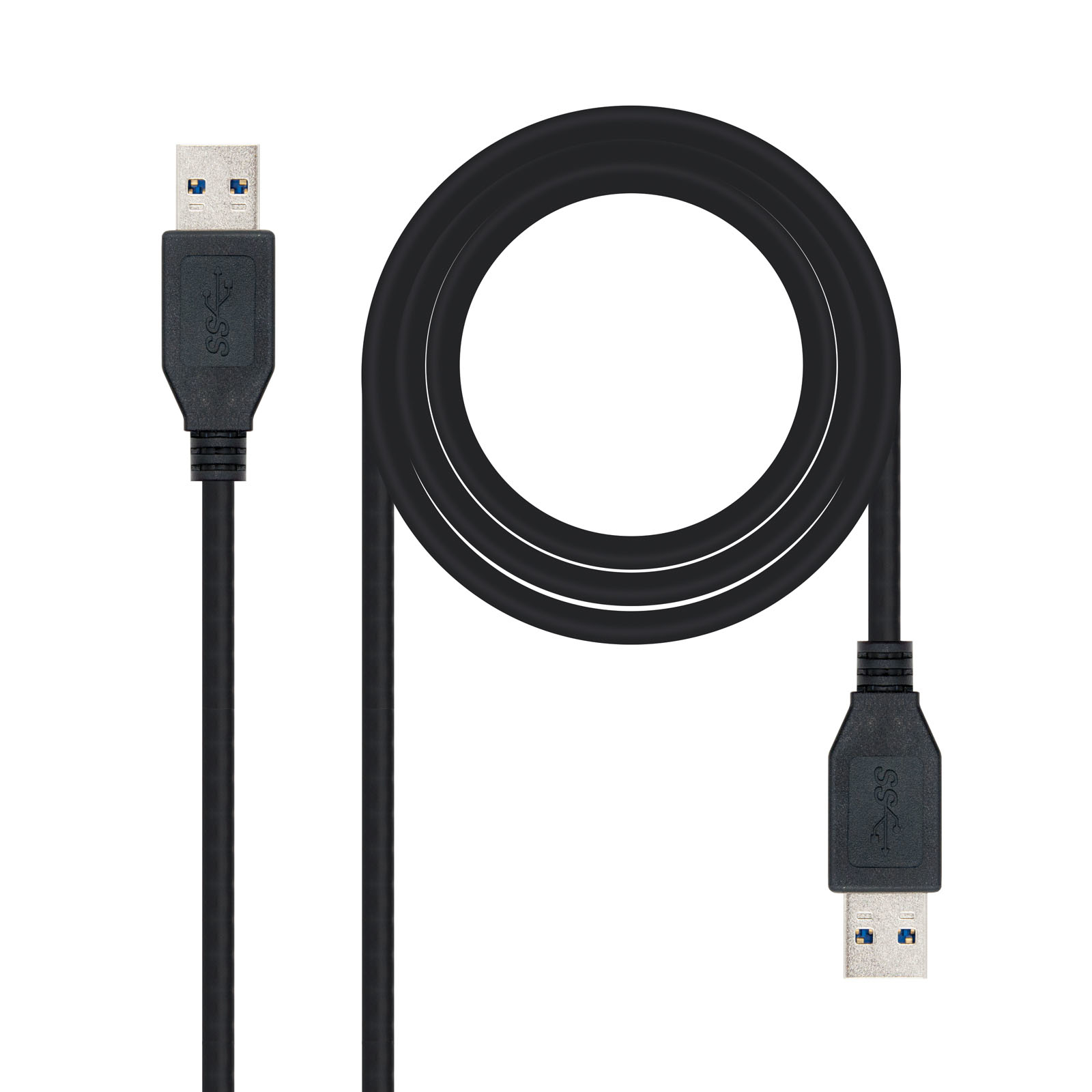 Nanocable Cable USB 3.0 Negro Tipo A a Tipo A Macho/Macho 2m