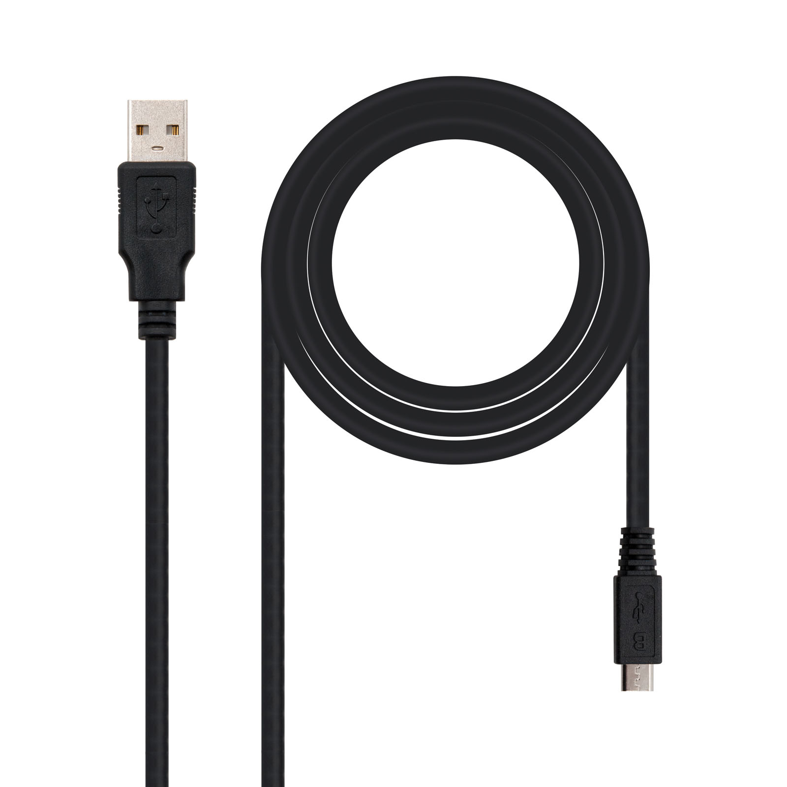 Nanocable Cable USB 2.0 Tipo A a Micro USB Tipo B Macho/Macho 3m Negro