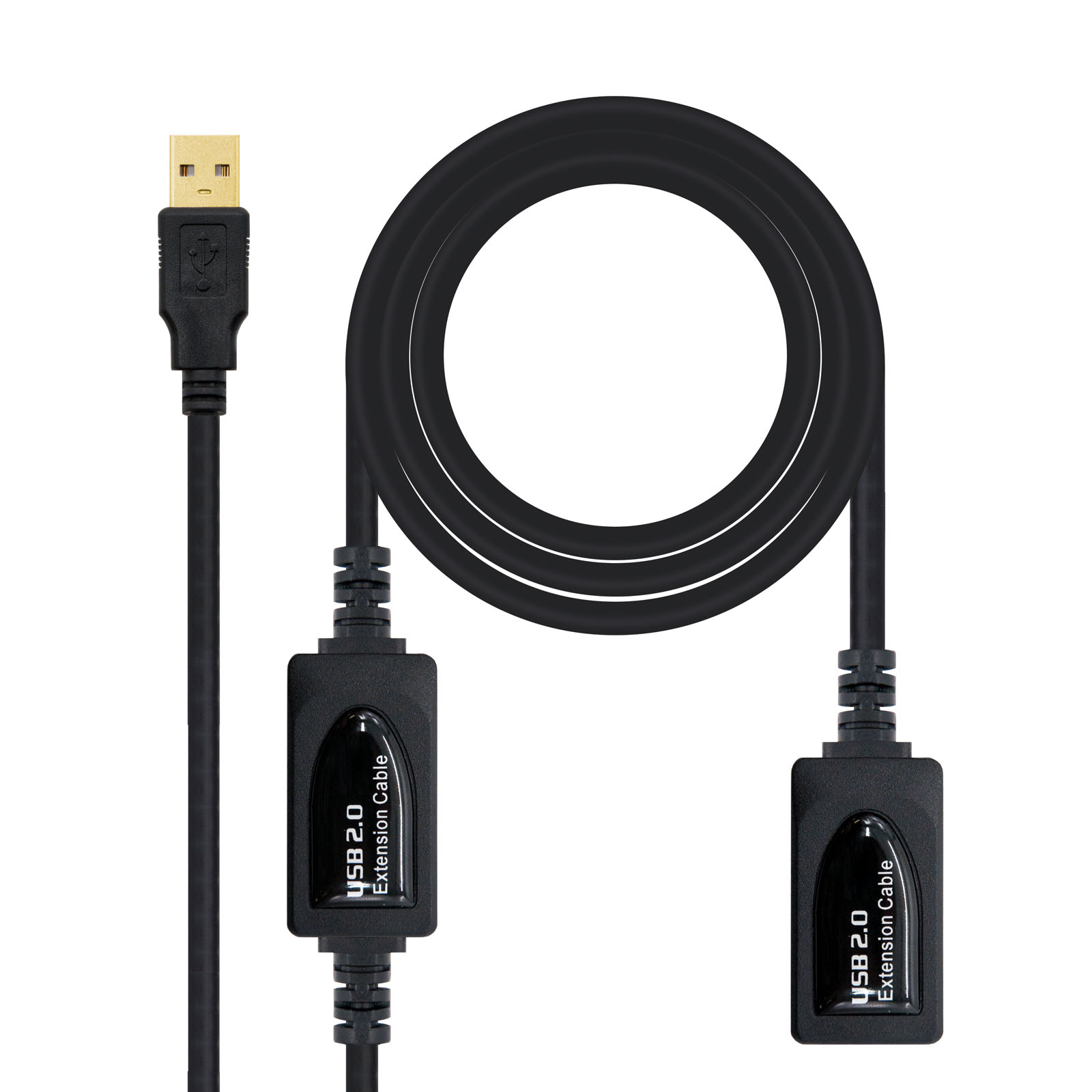 Nanocable Cable Prolongador Amplificador USB 2.0 Tipo A Macho/Hembra 15m