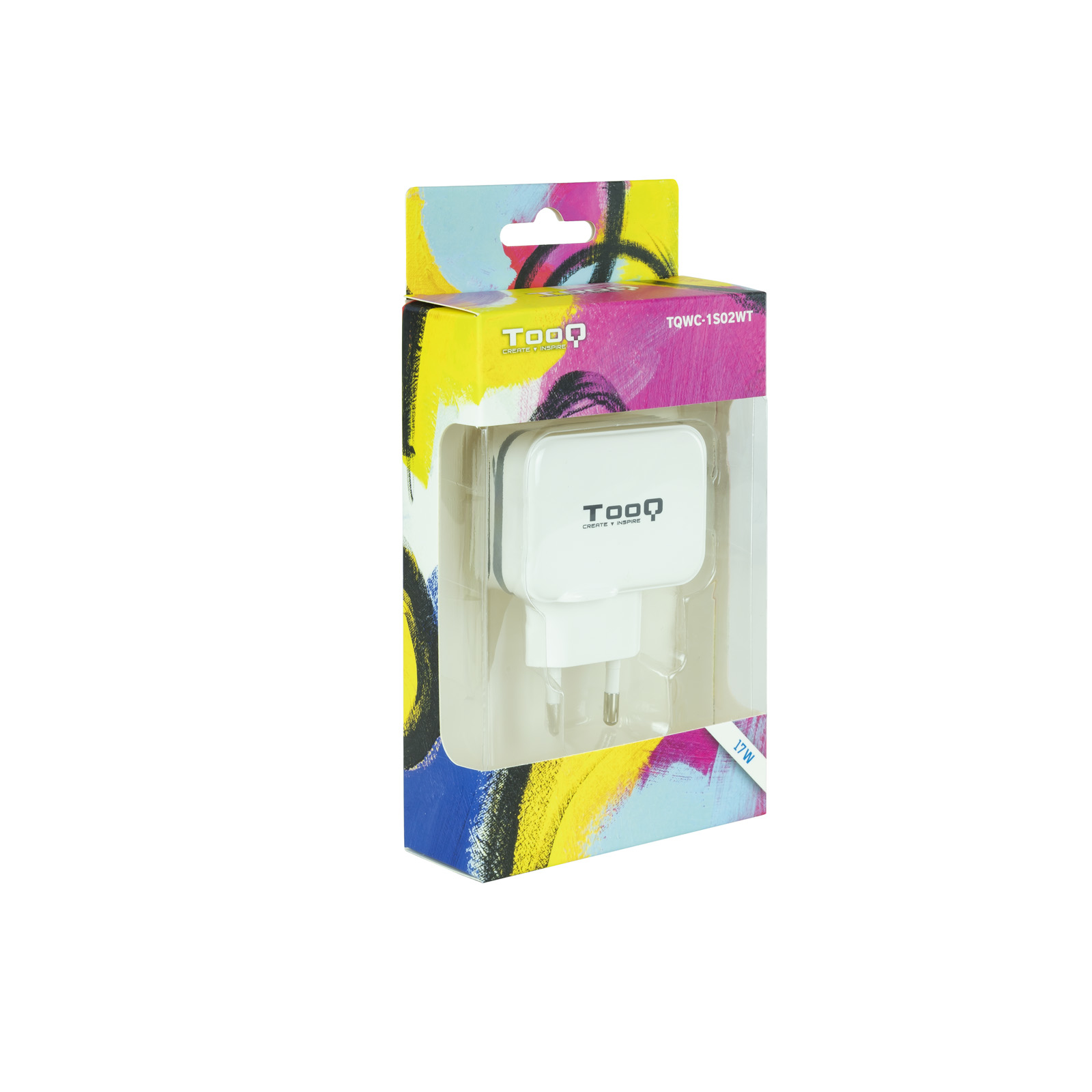 TooQ Technology Chargeur secteur TooQ 2 port USB-A 17W (Blanc)