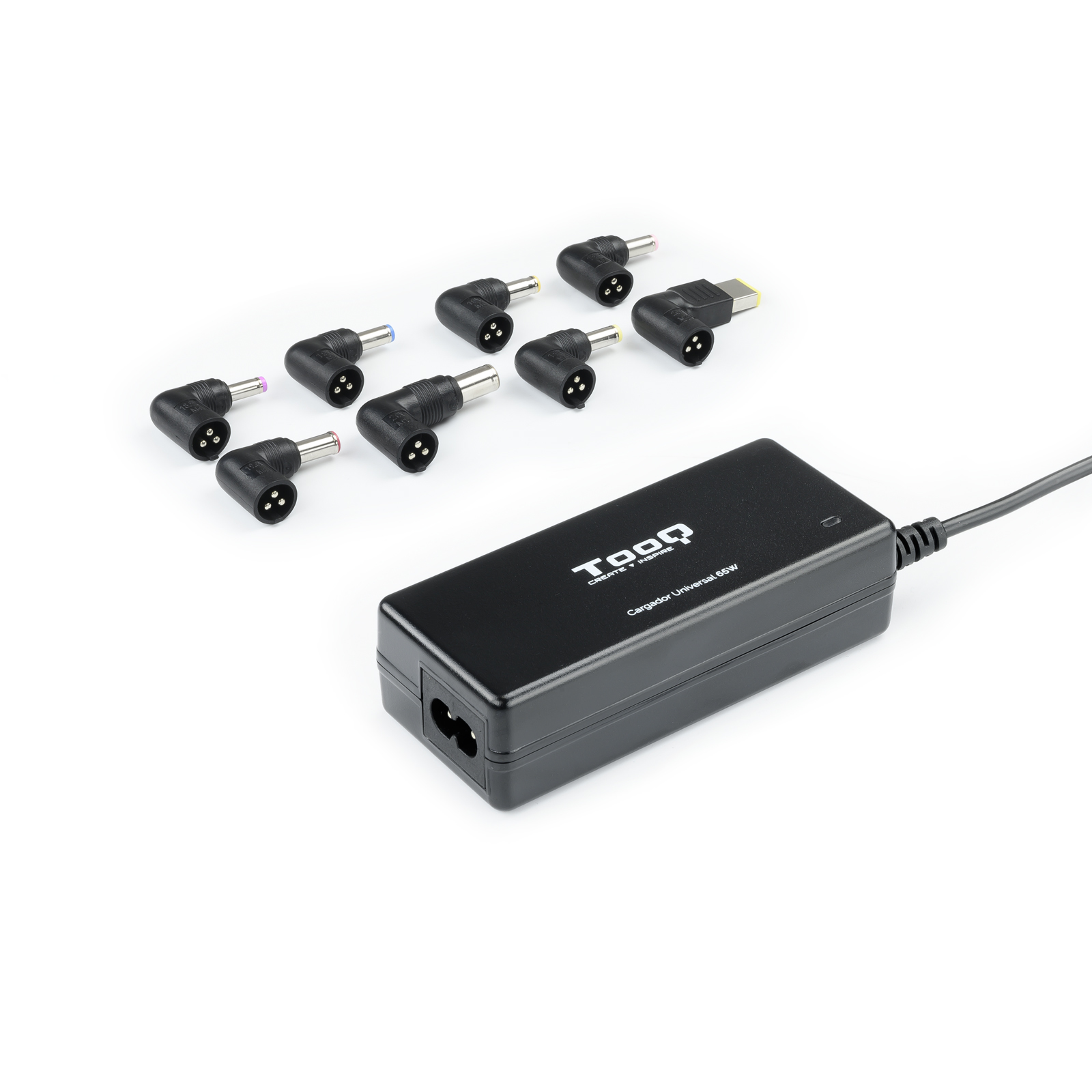 TooQ Technology Chargeur universel TooQ 65W - 8 embouts (Noir)