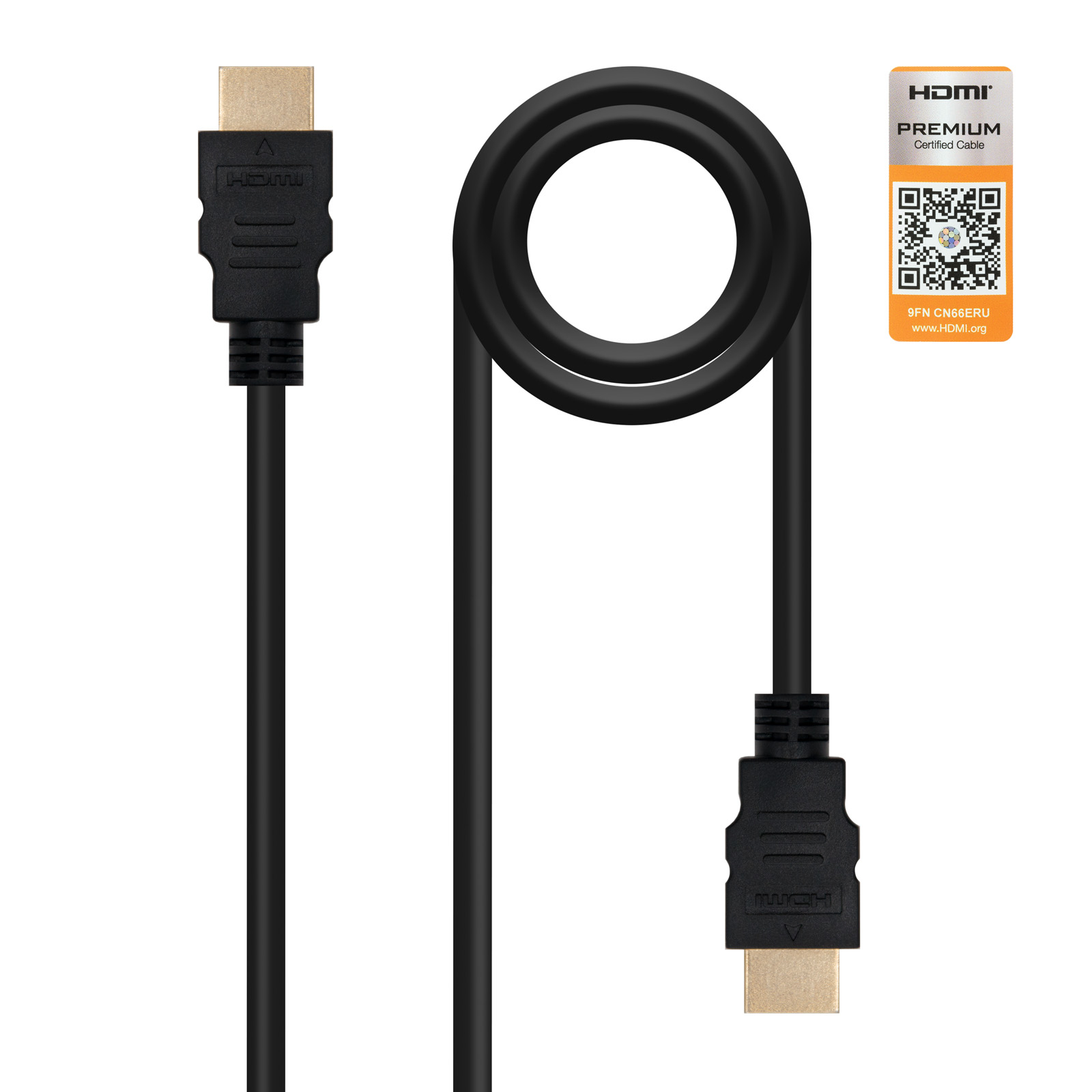 Nanocable Cable HDMI v2.0 4K Macho/Macho 0.5m Negro