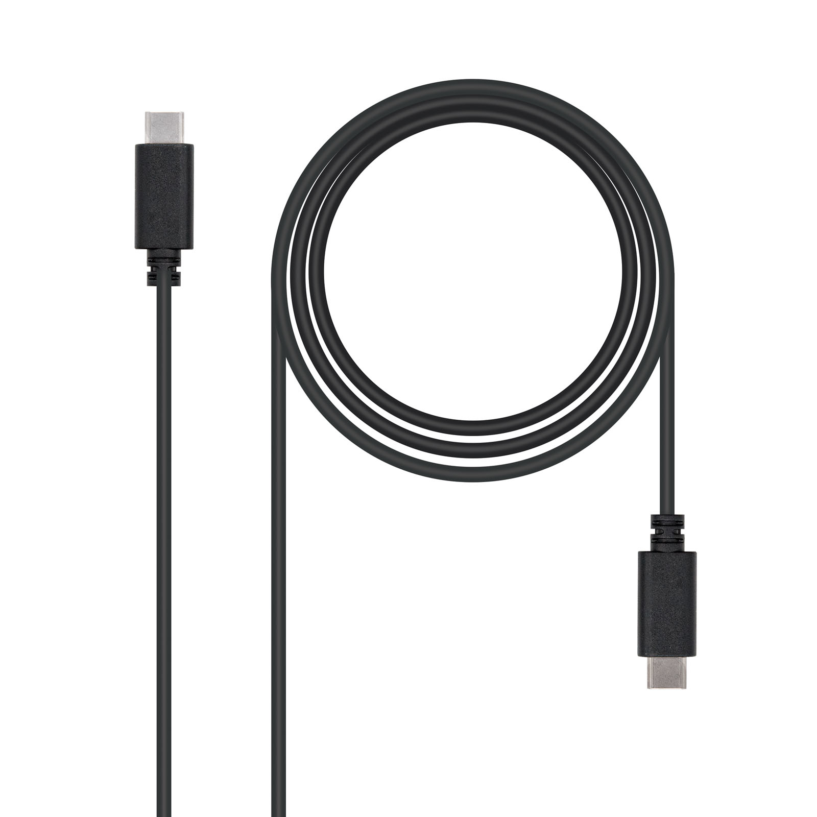 Nanocable Câble  USB-C 2.0 M/M 1m (Noir)