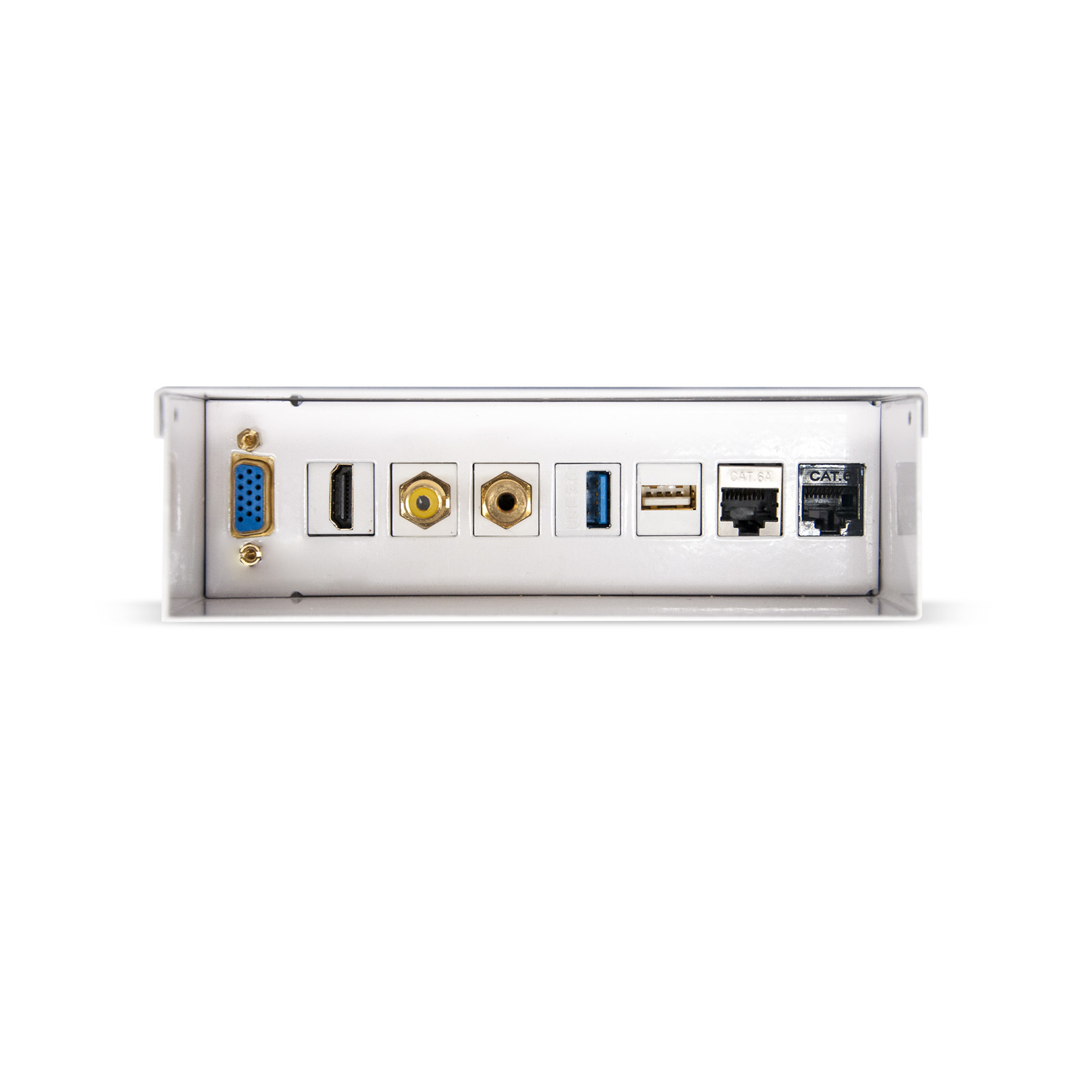 Nanocable Boîte de jonction murale multimédia VGA/HDMI/Jack3.5/RCA/USB/RJ-45