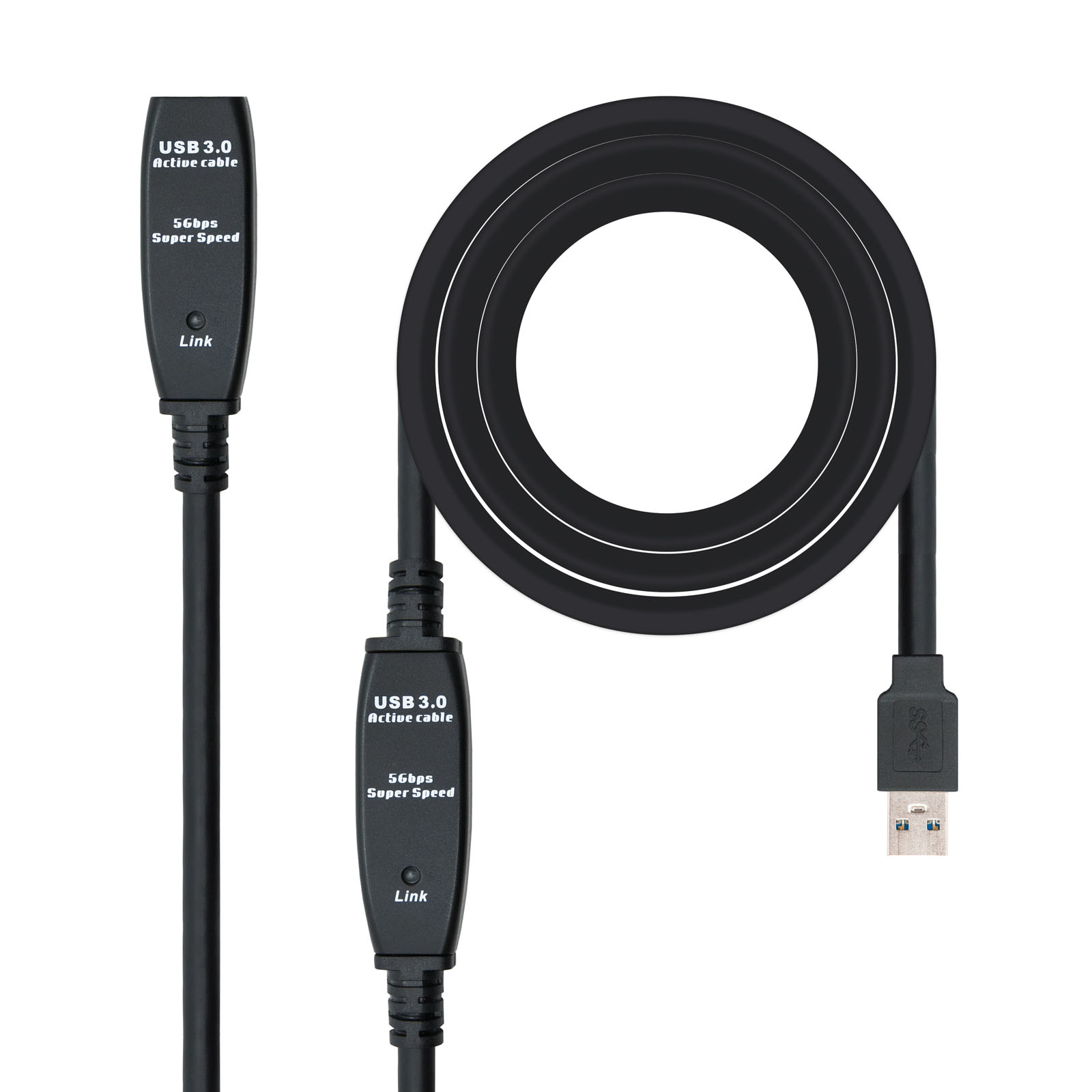 Nanocable Prolongador Amplificado USB 3.0 A/M-A/H 10m