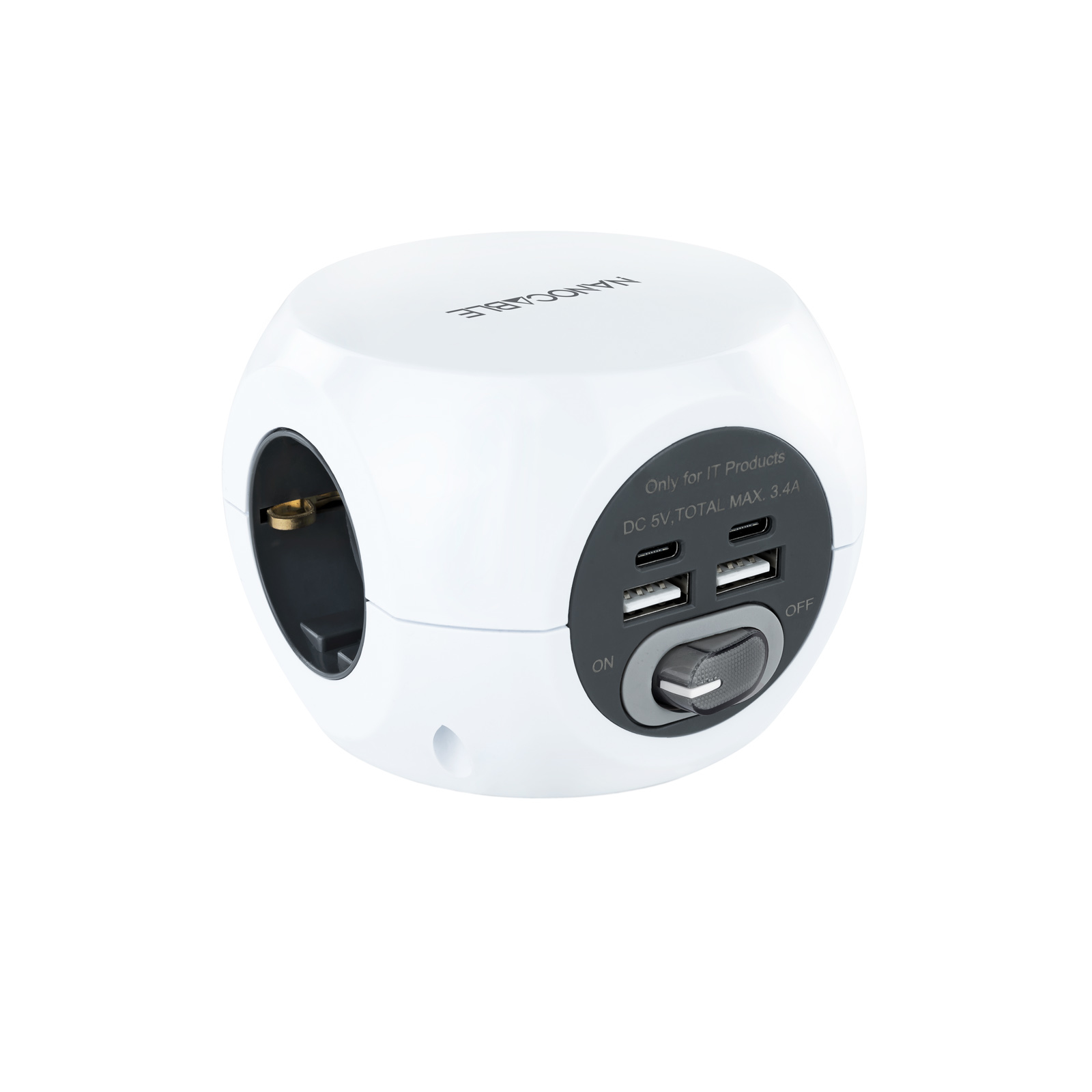 Nanocable Base Nanocâble 3 Prises + 4 USB