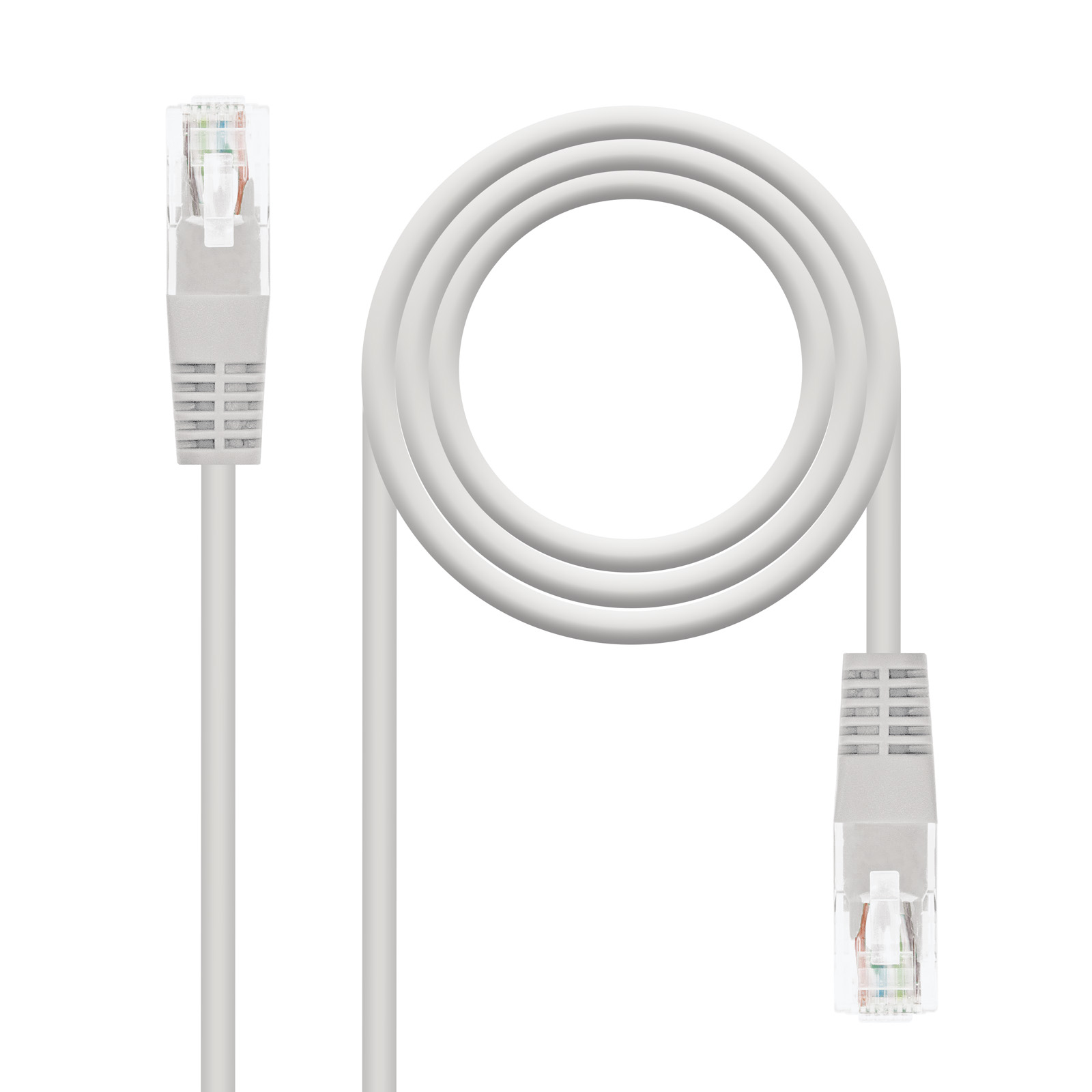 Nanocable Câble réseau UTP RJ45 Cat.6 AWG24 1,5m Gris
