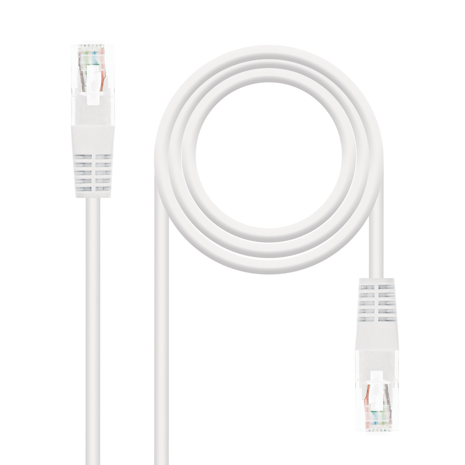 Nanocable Latiguillo RJ45 CAT.6 UTP 25CM 100% Cobre Blanc