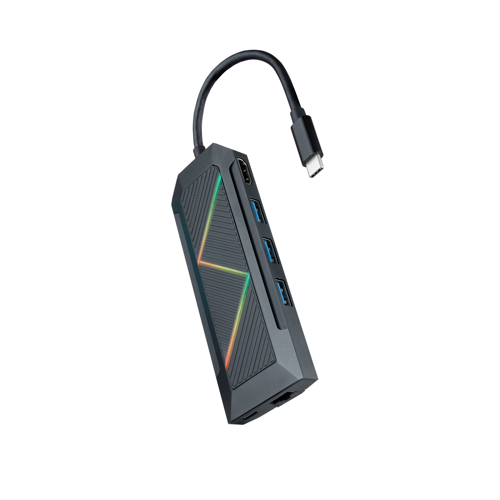 Nanocable Hub 8 en 1 USB-C vers USB/USB-C/HDMI/RJ45/Lecteur de carte/PD 100W