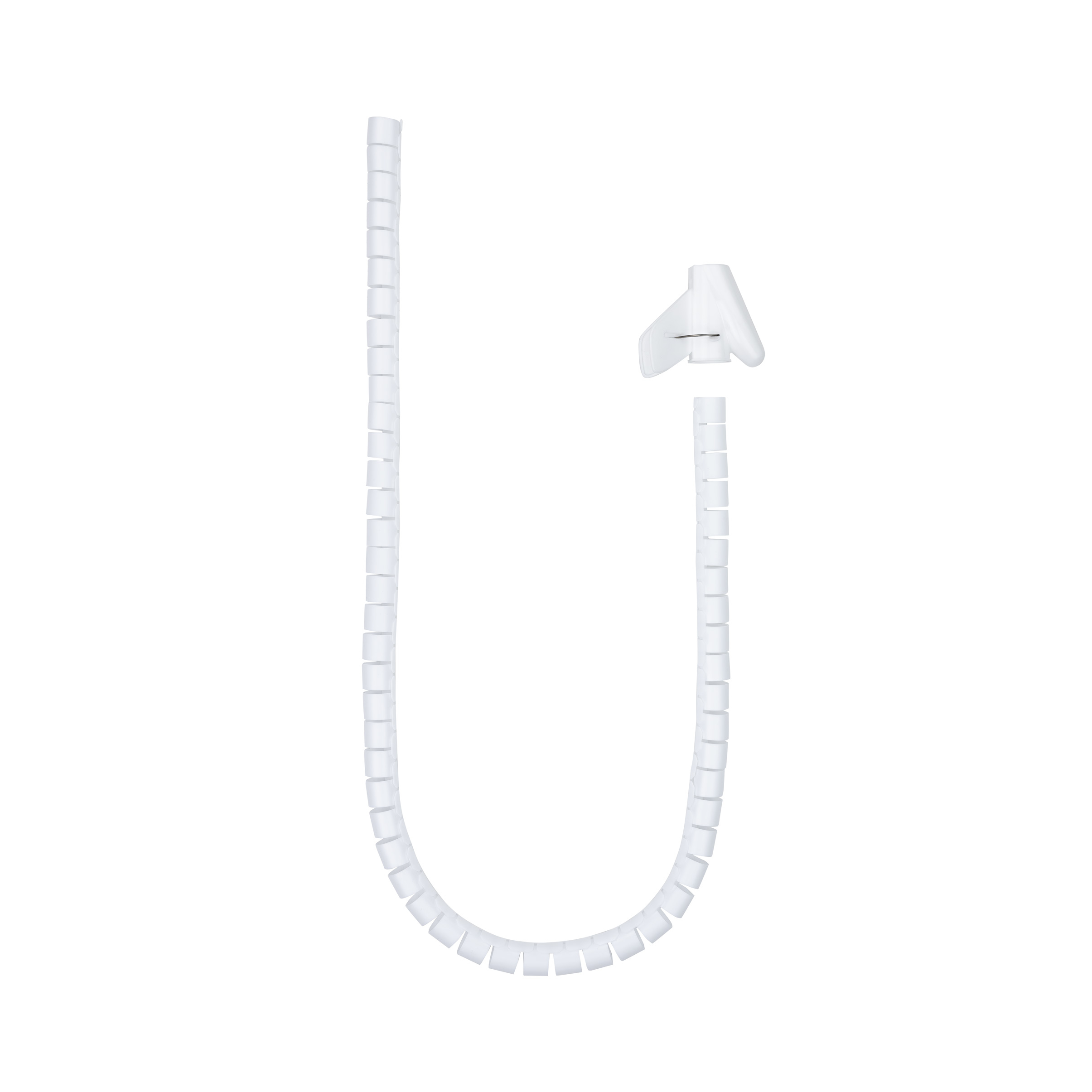 Nanocable Gaîne Organisateur de câbles 1m x 25mm avec outil de pose (Blanc)