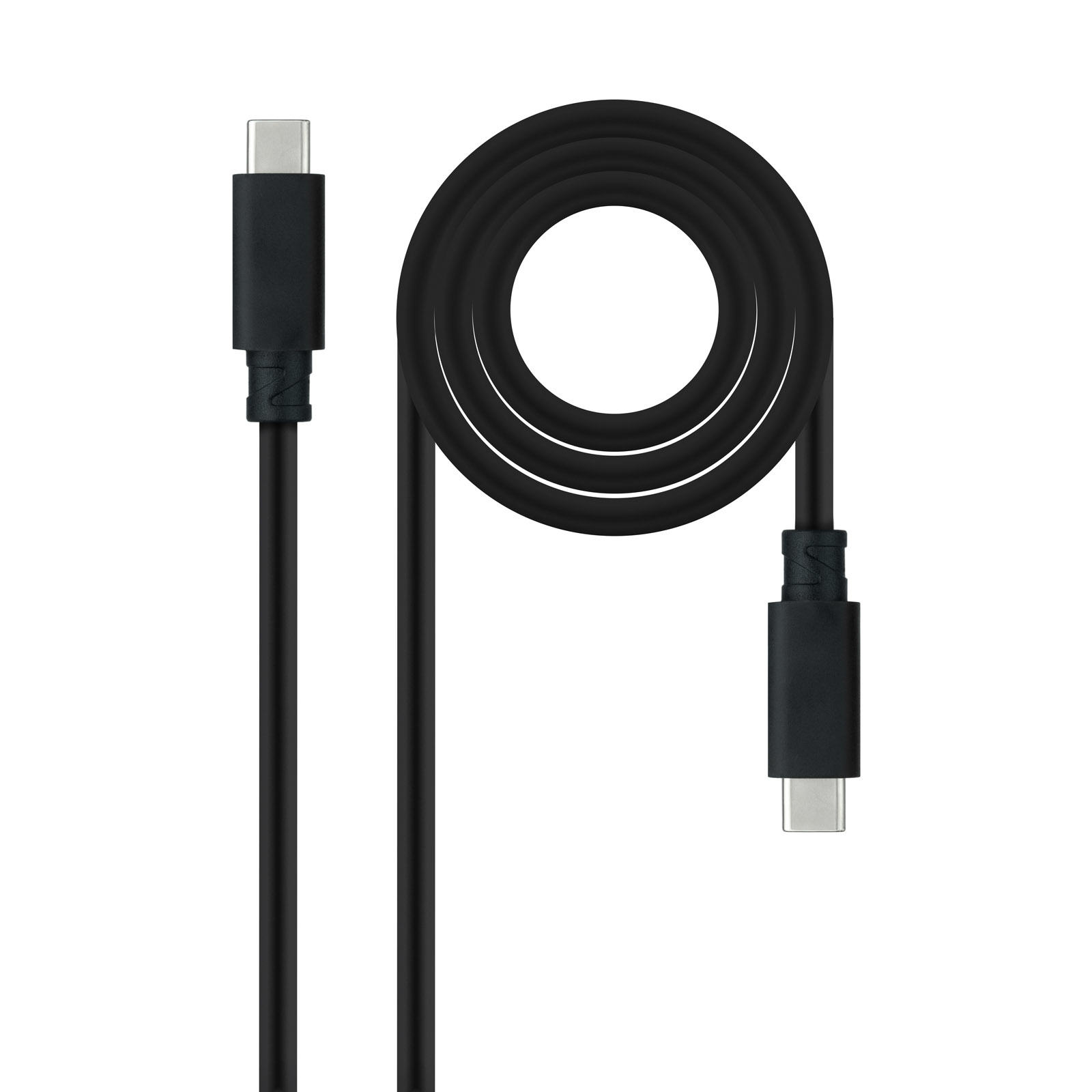 Nanocable Câble  USB-C 3.2 M/M 2m 100W (Noir)