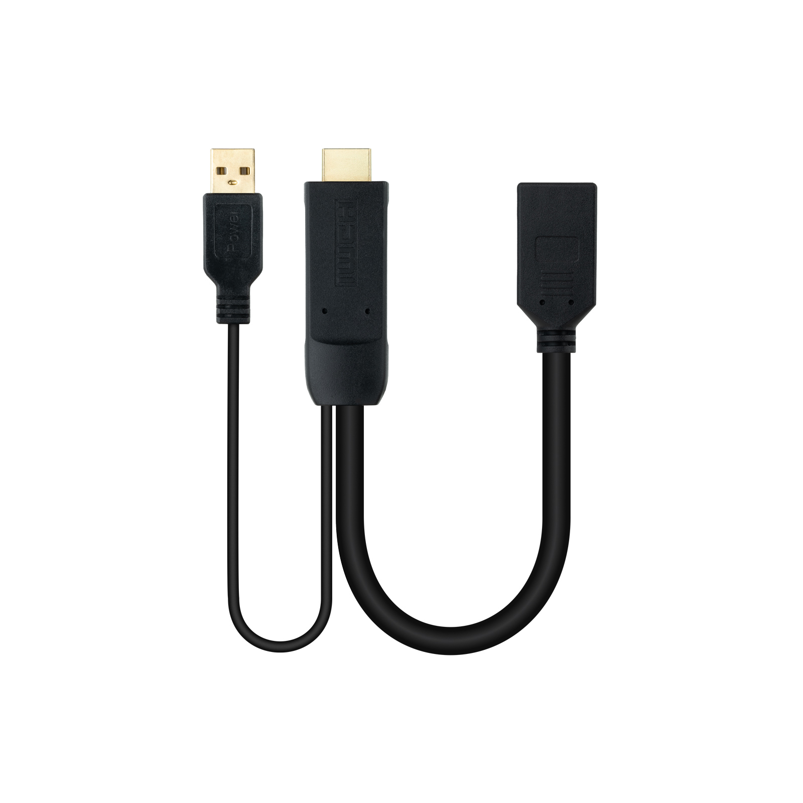 Nanocable Convertisseur HDMI 2.0 vers DisplayPort V1.2 20 cm Noir