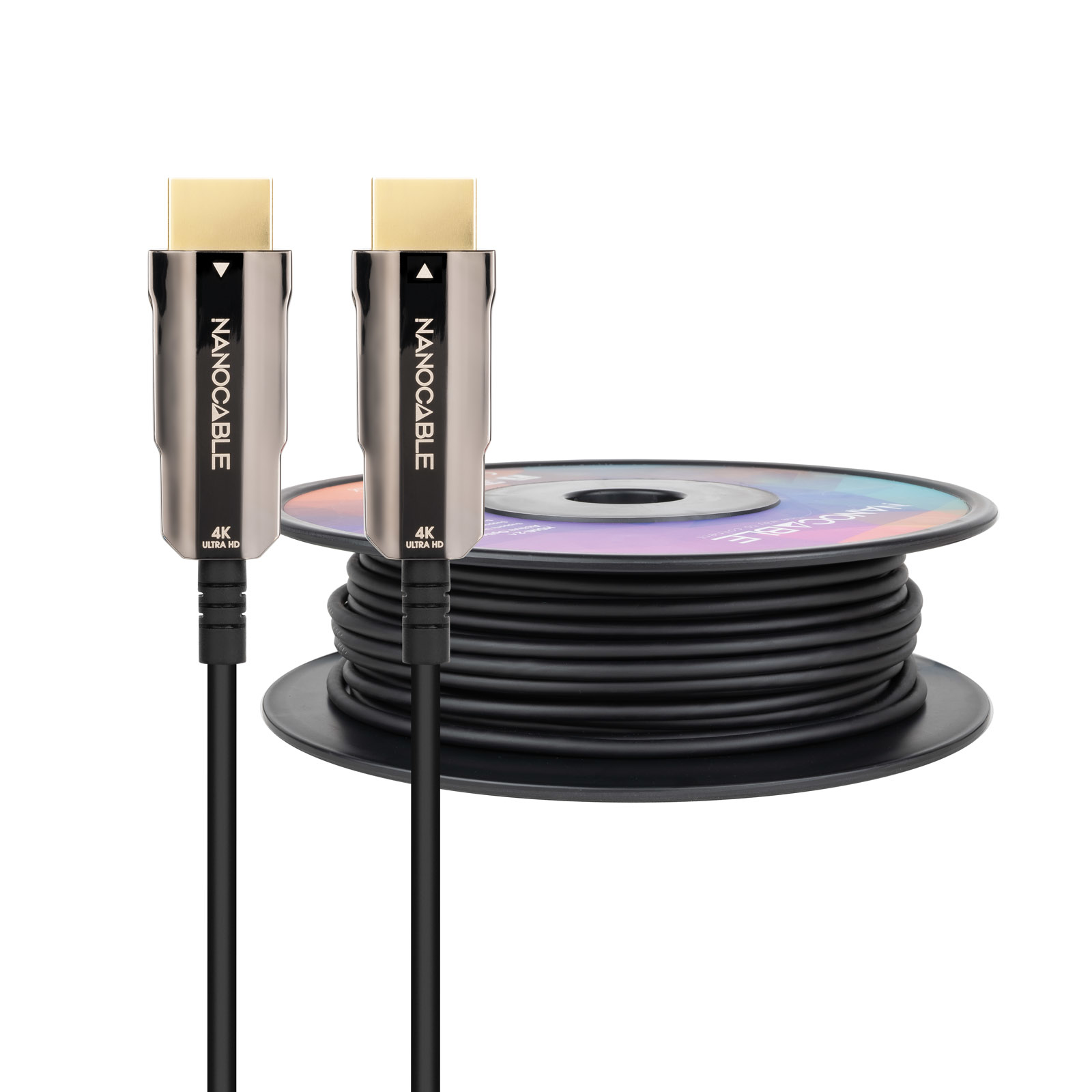 Nanocable Câble HDMI 2.0 AOC 4K Mâle/Mâle 50m Noir