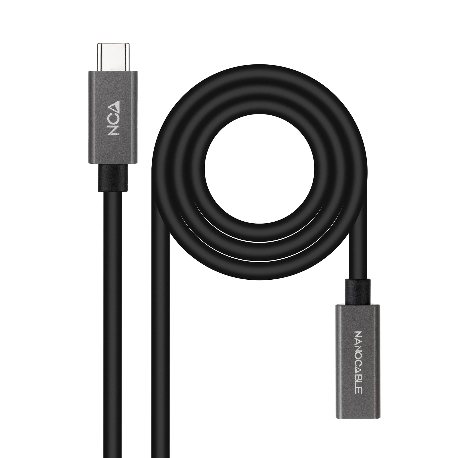 Nanocable 10.01.4402 câble USB 2 m USB 3.2 Gen 2x2 USB C Noir