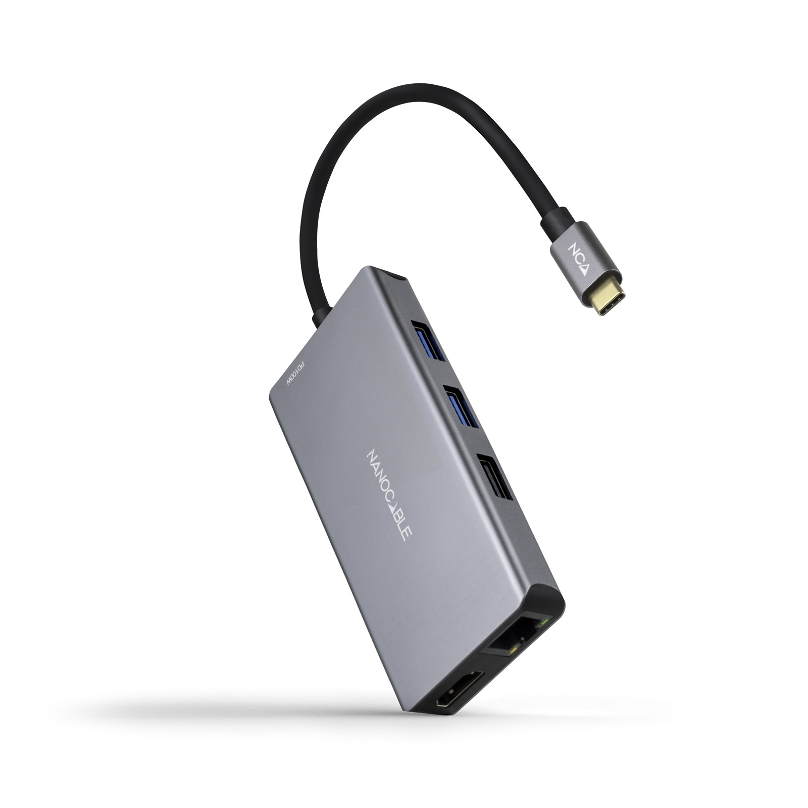 Nanocable Station d'accueil 9 en 1 USB-C vers HDMI/RJ45/USB 3.2/USB-C PD/lecteur de carte