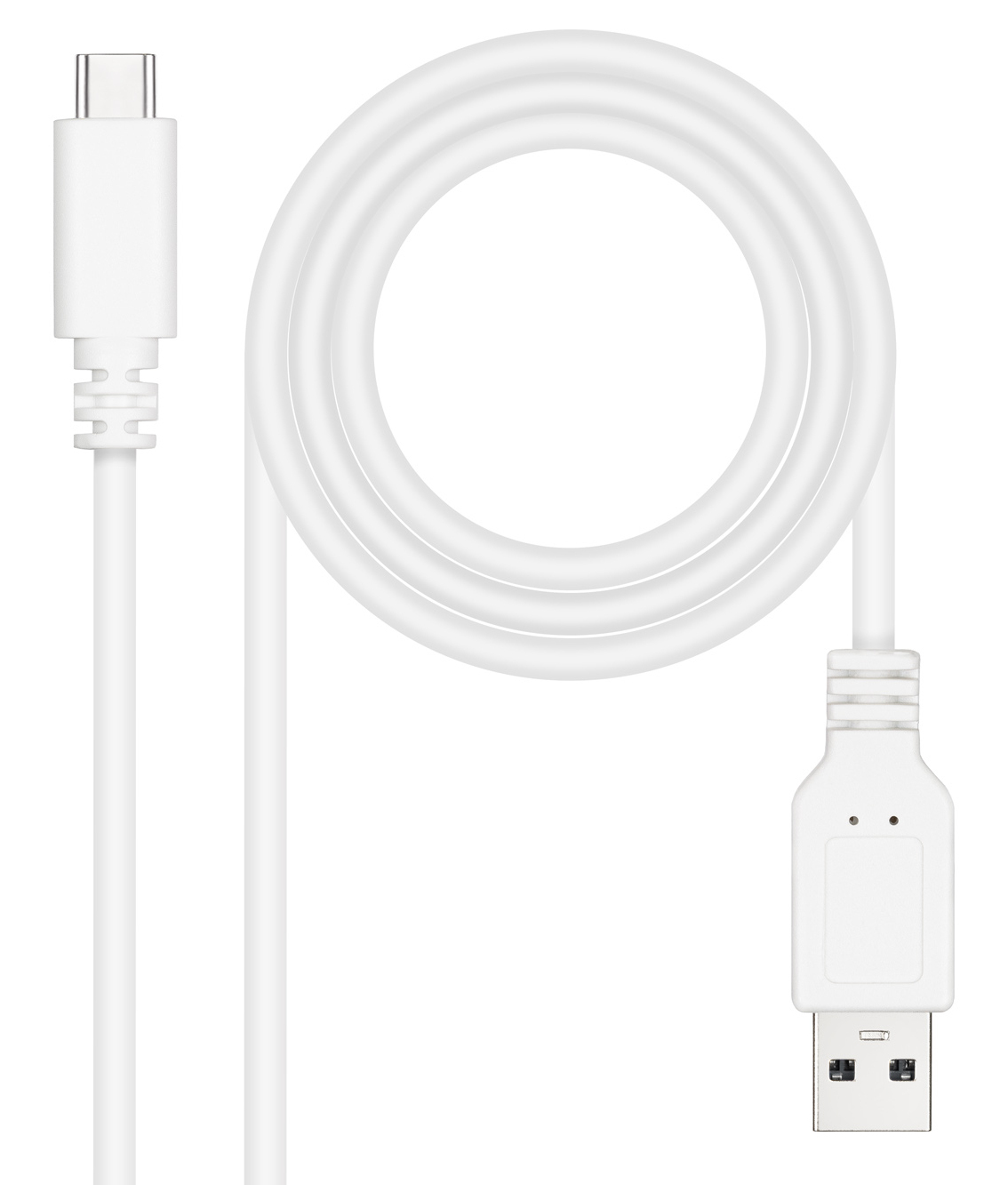 Nanocable Câble  USB-A/C 2.0 M/M 50cm (Blanc)