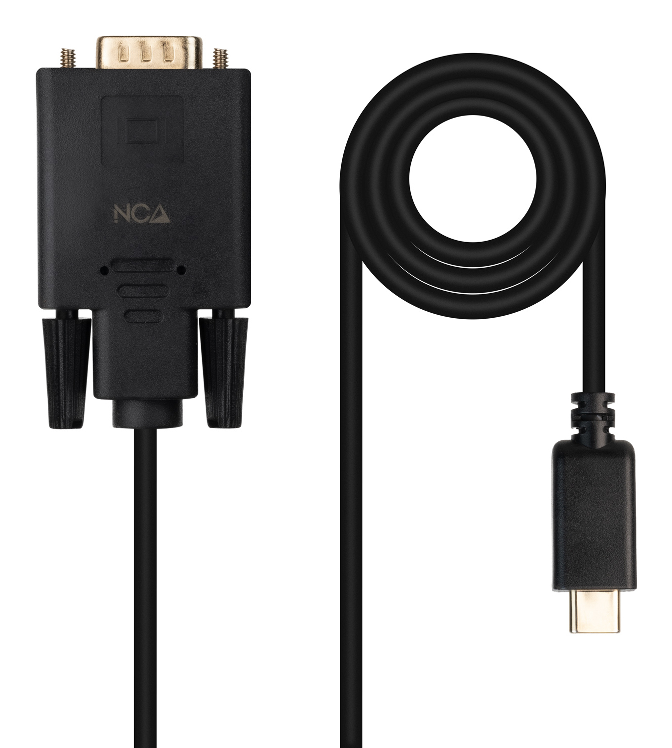 Nanocable Cable Convertisseur USB-C 10.15.5202 1,8 m VGA Macho Noir