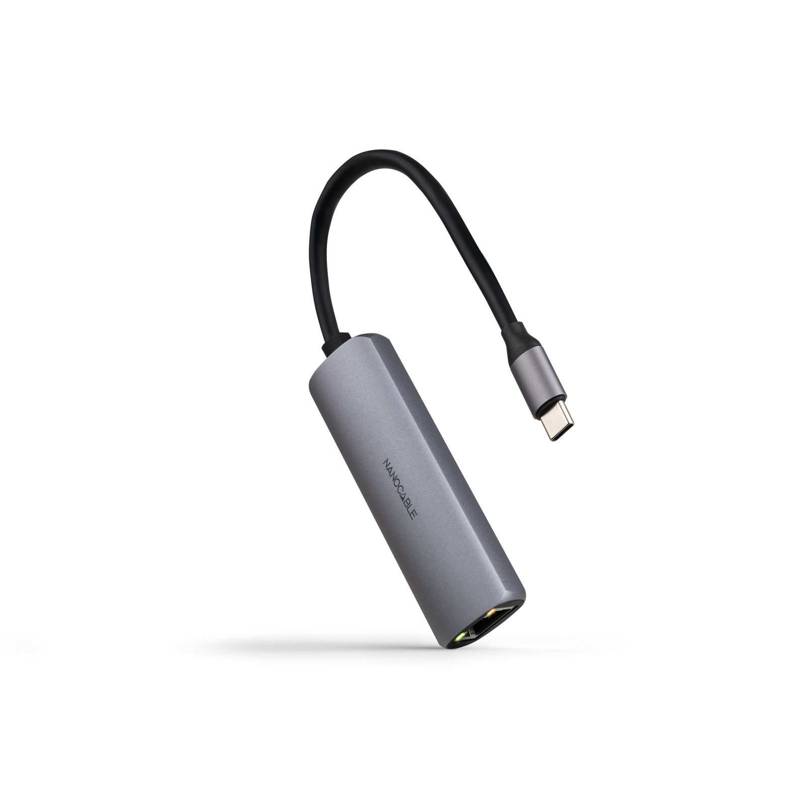 Nanocable Adaptateur 10.16.4603 USB-C 3.1 vers RJ45 et PD 100W Gris 18 cm