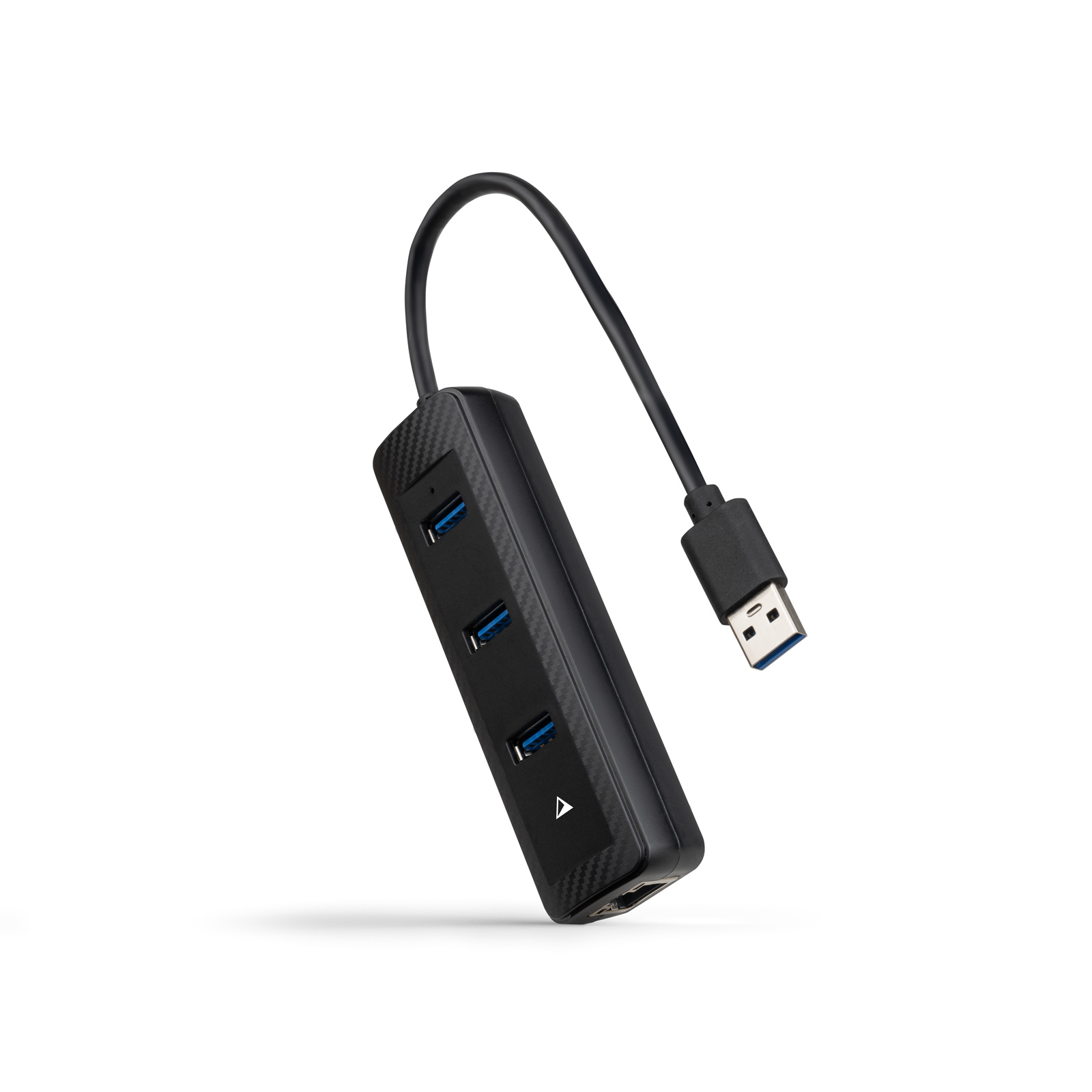 Nanocable Hub 3 ports USB 3.0 5 Gbps Gigabit Ethernet RJ45 ABS 15 cm