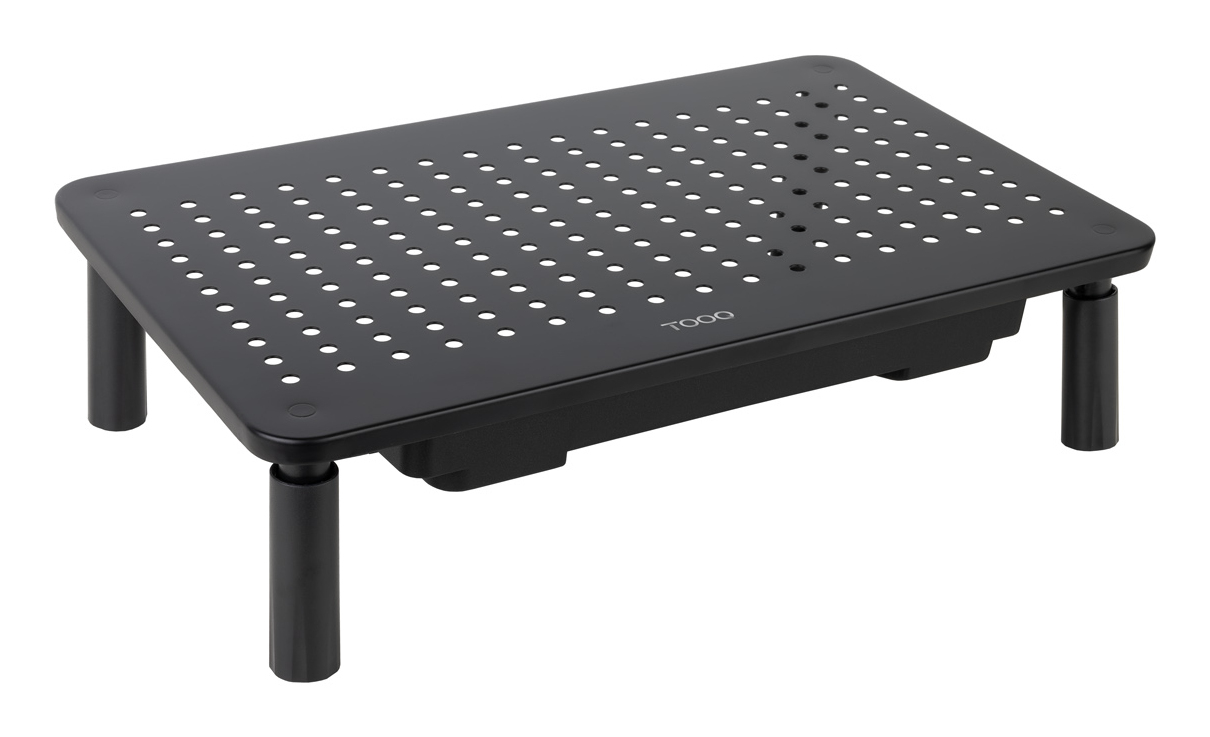 TooQ Technology Soporte Monitor  TQMR087 Elevador Multiusos Altura Ajustable Negro Cajón 20 kg
