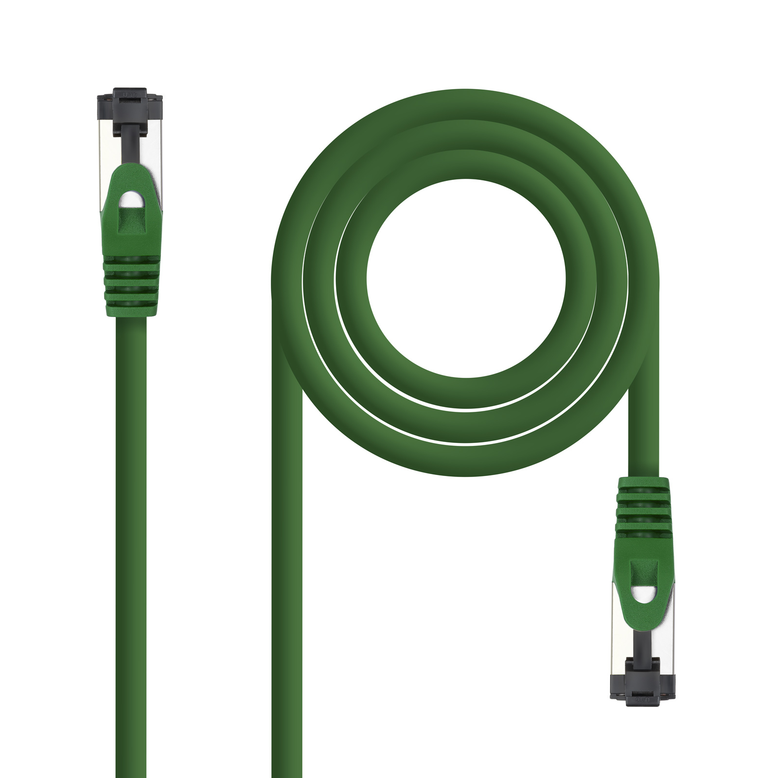 Nanocable Cable réseau 10.20.2000-L25-GR Cat8.1 SSTP 0,25 m vert cuivre LSZH