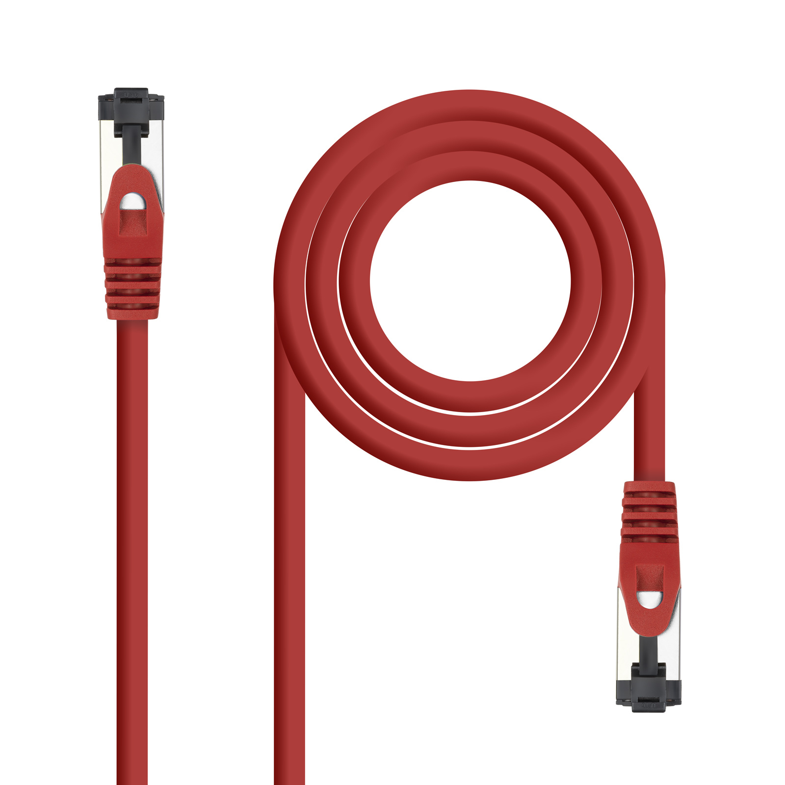 Nanocable Câble réseau 10.20.2001-R CAT.8.1 1m rouge SSTP LSZH AWG26