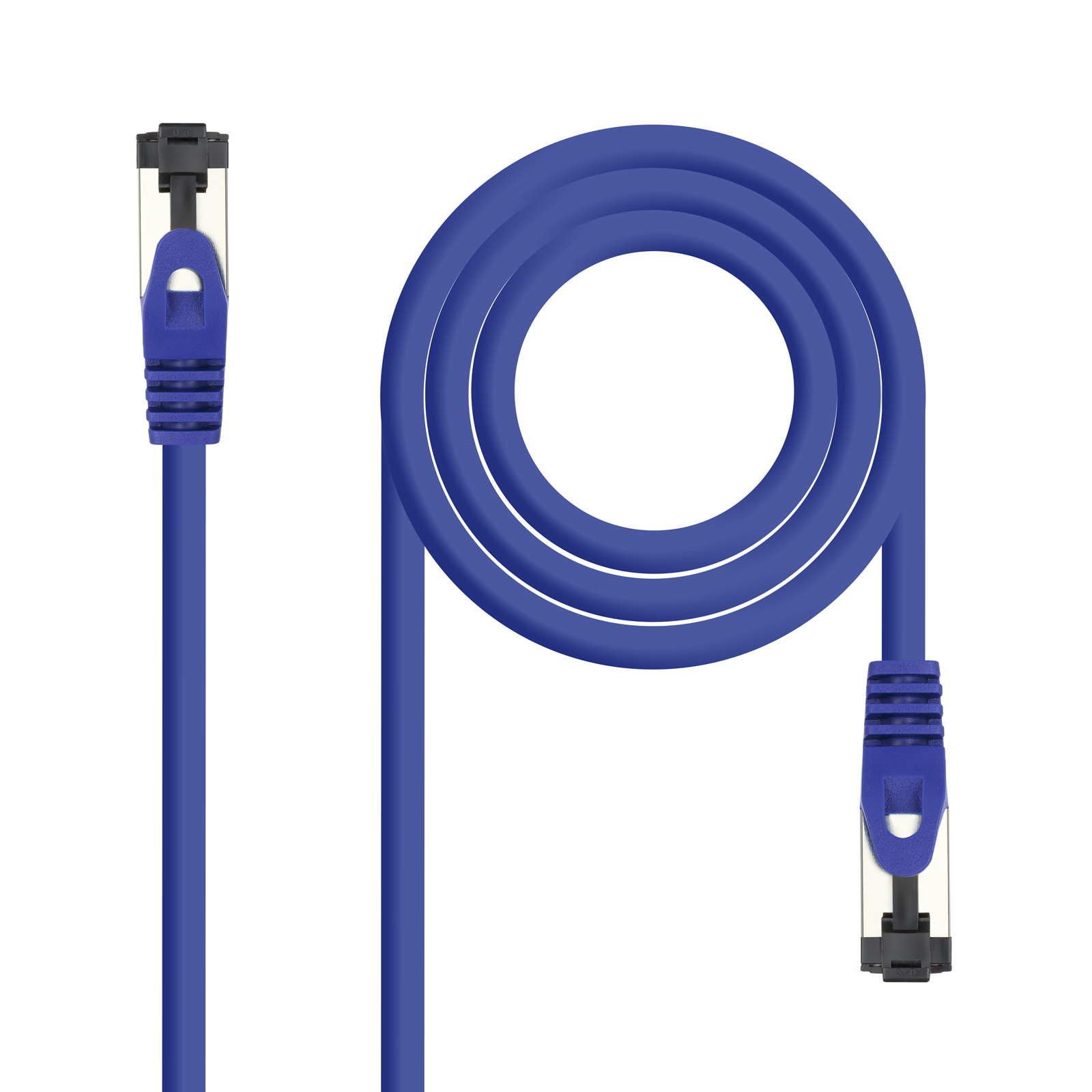 Nanocable Câble réseau 10.20.2002-BL Cat.8.1 SSTP 2m cuivre bleu RJ45