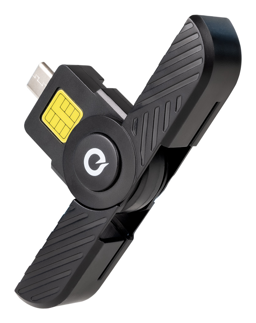 TooQ Technology Lecteur de Cartes Ã  puce TooQ TQR-3011B USB-C 2.0 (Noir)