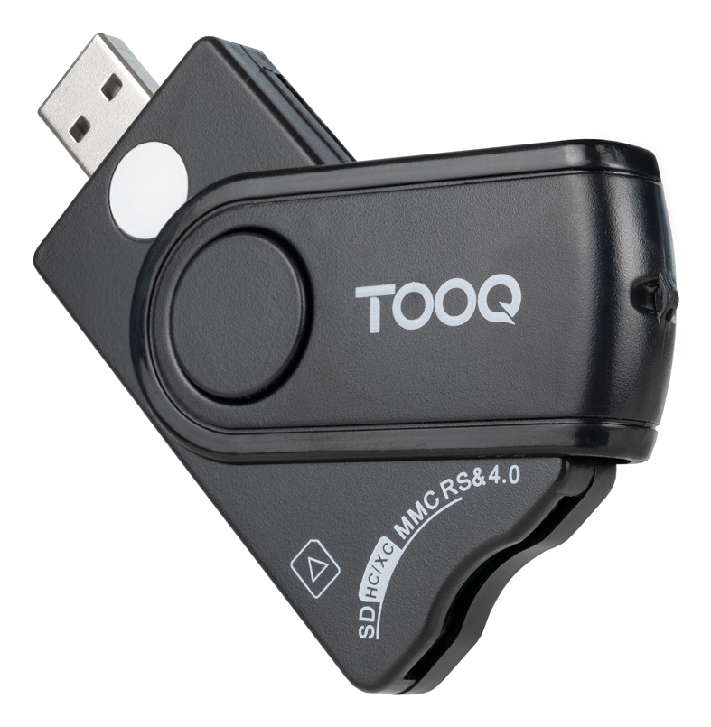 TooQ Technology Lecteur de Cartes à puce TooQ TQR-3012B USB 2.0 (Noir)