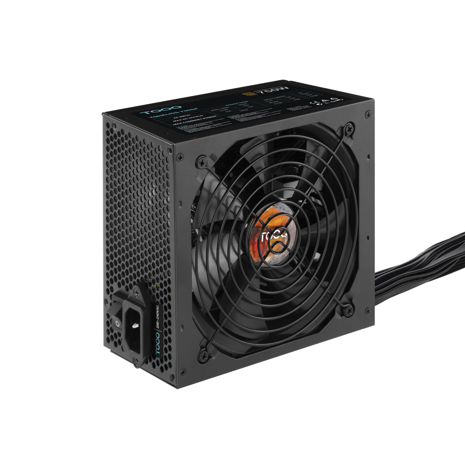 TooQ Technology Fuente de Alimentación TQHELIOS-750SP 750W 80 Plus Bronze ventilateur silencieux
