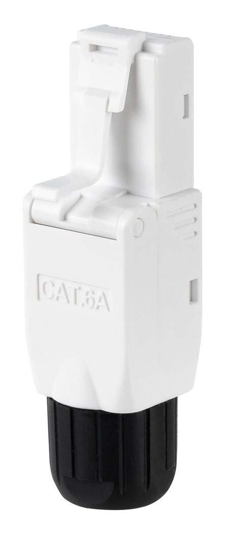 Nanocable Connecteur RJ45  10.21.0601 Cat6A UTP Blanc Auto-crimpable 10 pièces