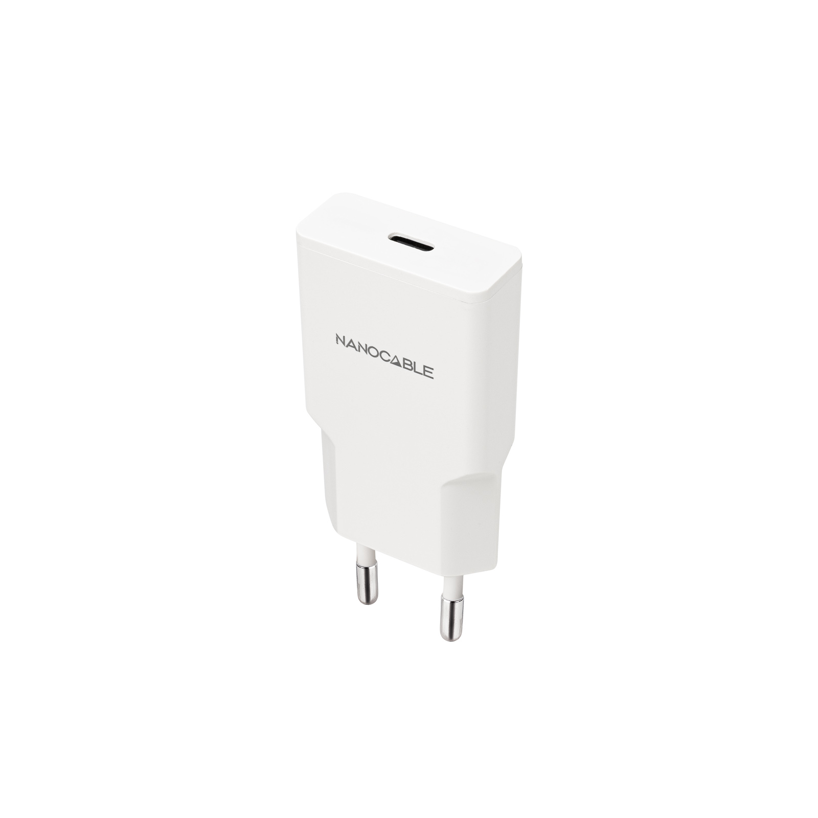 Nanocable Chargeur secteur  1x USB-C 20W (Blanc)