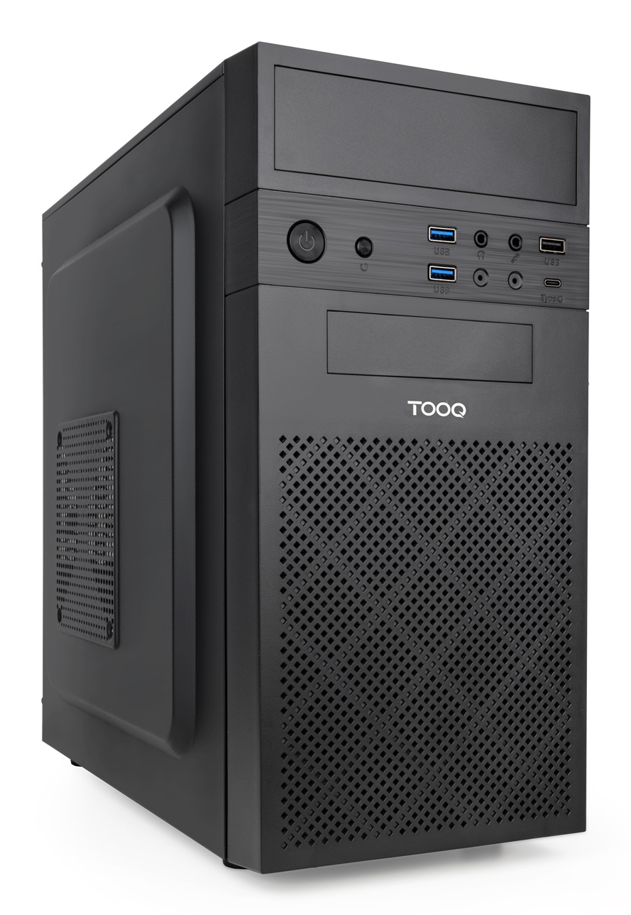 TooQ Technology Boitier Mini Tour Micro ATX TooQ TQC-4701-SP + Alimentation 500W (Noir)