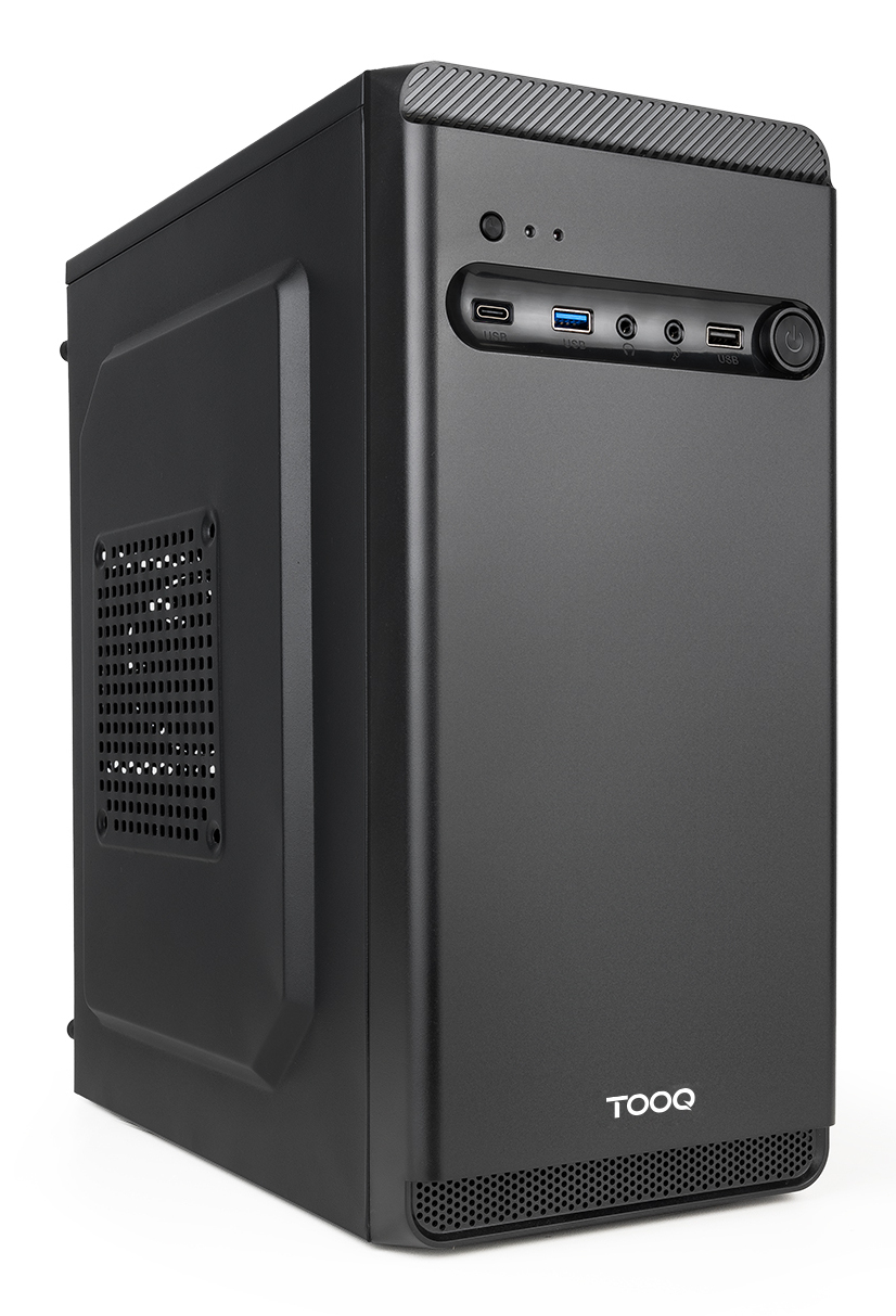 TooQ Technology Boitier Mini Tour Micro ATX TooQ TQC-4702-SP + Alimentation 500W (Noir)