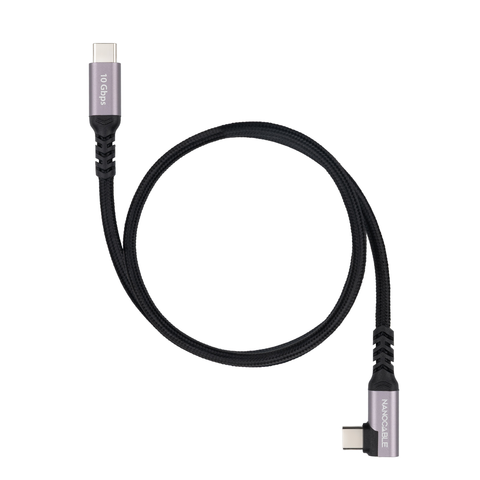 Nanocable Cable coudÃ©  USB-C M/M 100W 3m (Noir)