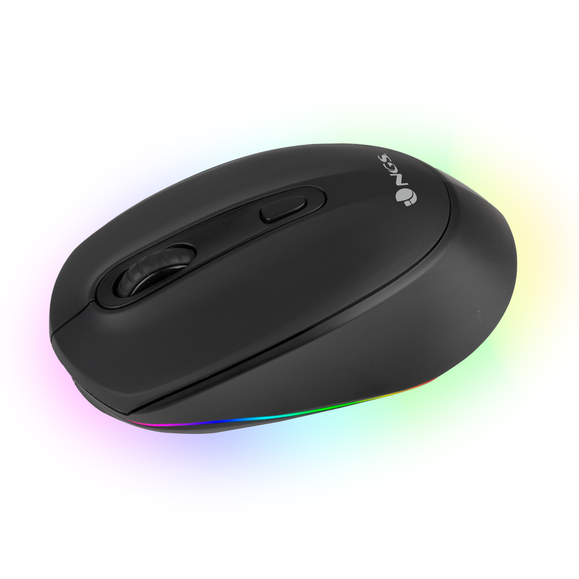 NGS Souris sans fil rechargeable Led Smog-RB Multimode (2.4Ghz+Bluetooth) (Noir)