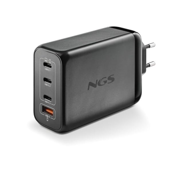 NGS Chargeur secteur Bud 3x USB-C + 1x USB-A 240W (Noir)