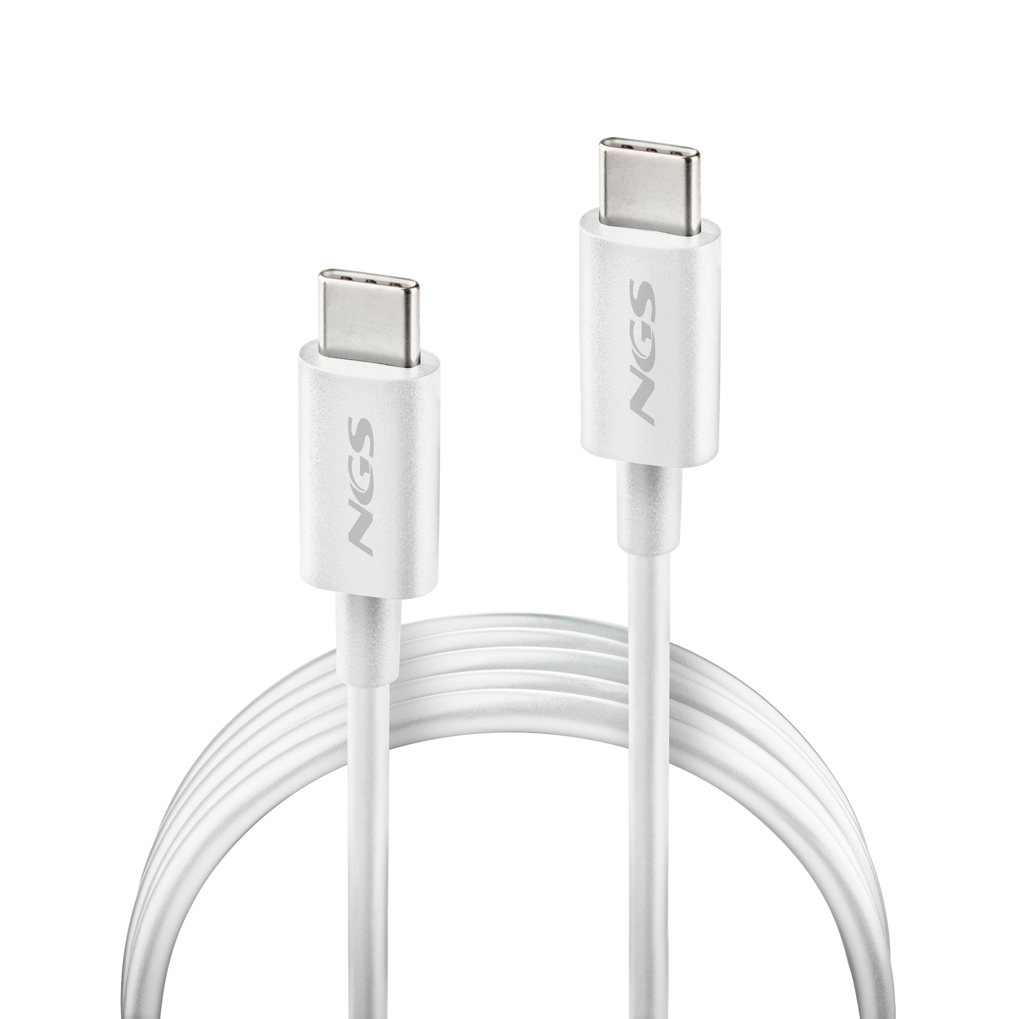 NGS Cable Zyro USB-C M/M 1m 60W (Blanc)