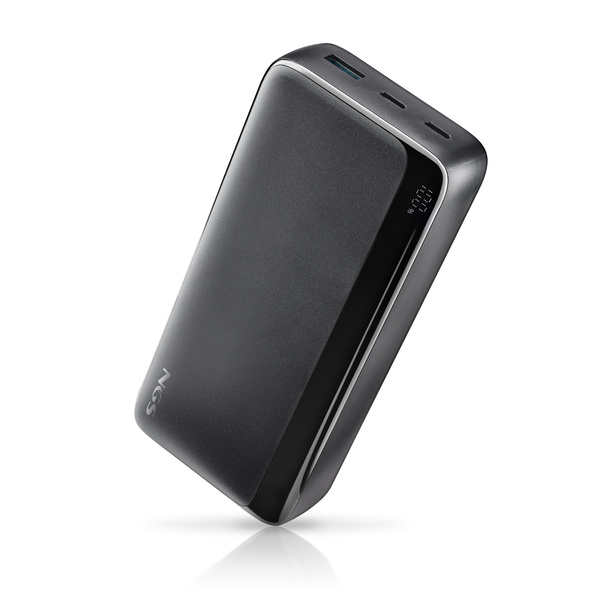 NGS Batterie externe Quiz 20 20000mAh Charge rapide 22,5W écran LED Noir