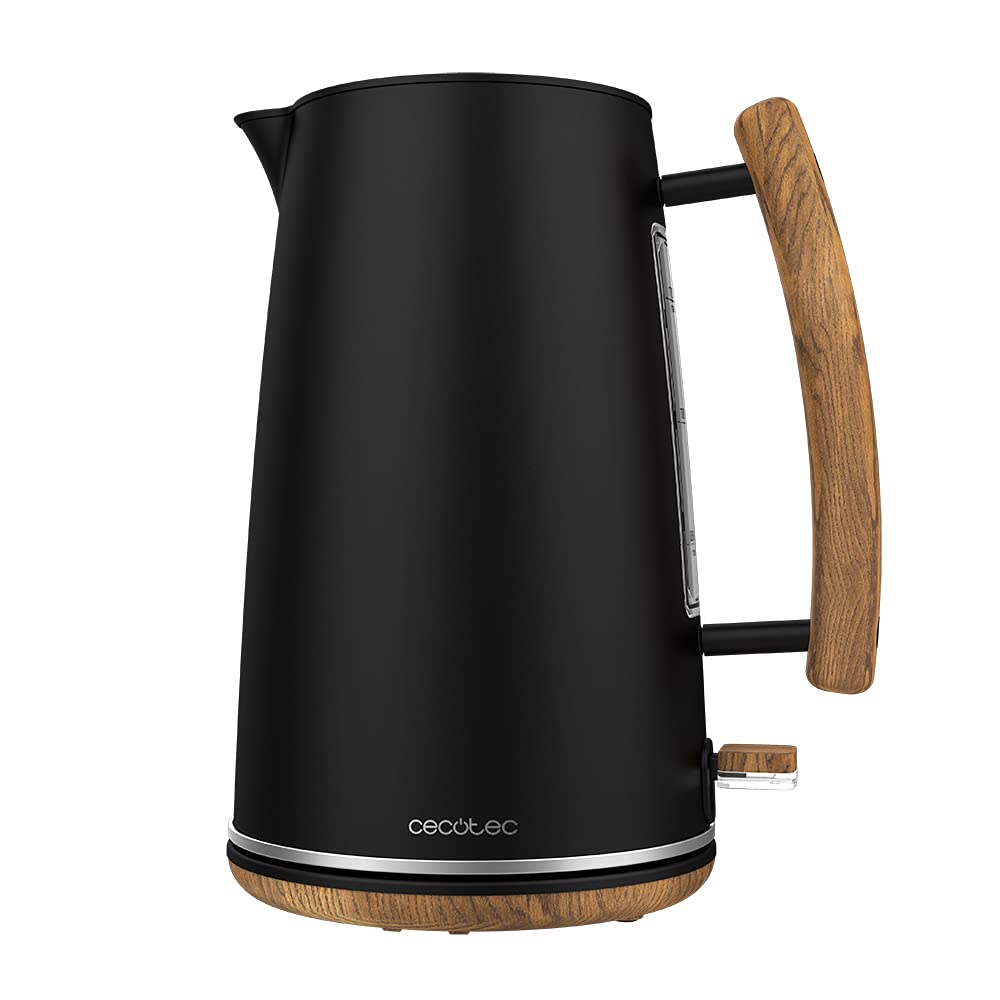 Cecotec ThermoSense 400 Black Woody Electric Kettle (schwarz/holz