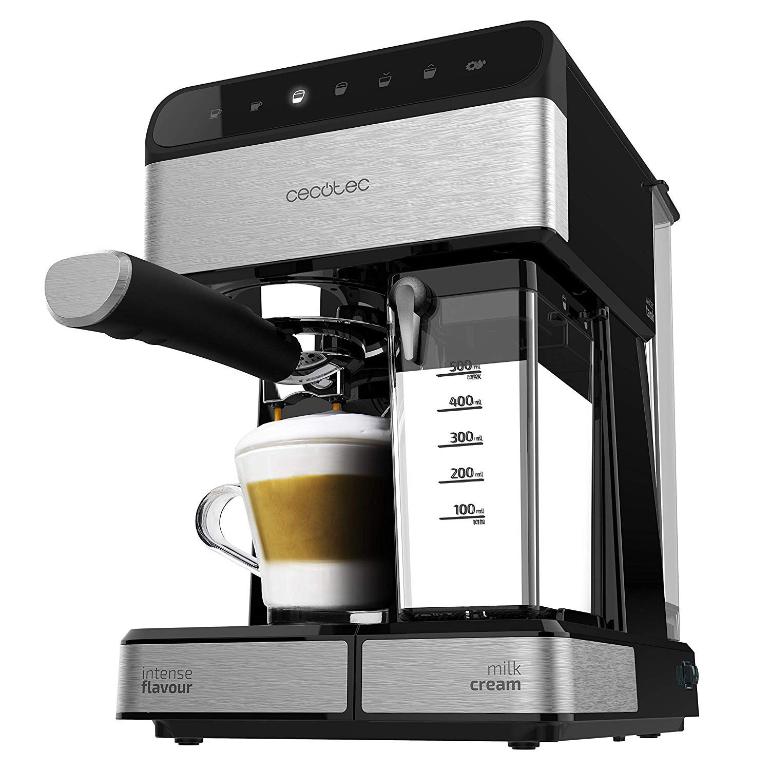 Cecotec Power Instant-ccino 20 Touch Serie Nera (schwarz/edelstahl (gebürstet))