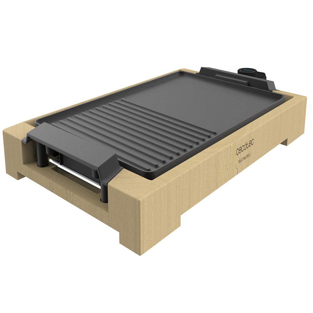 Cecotec Tischgrill Tasty&Grill 2000 Bamboo Black