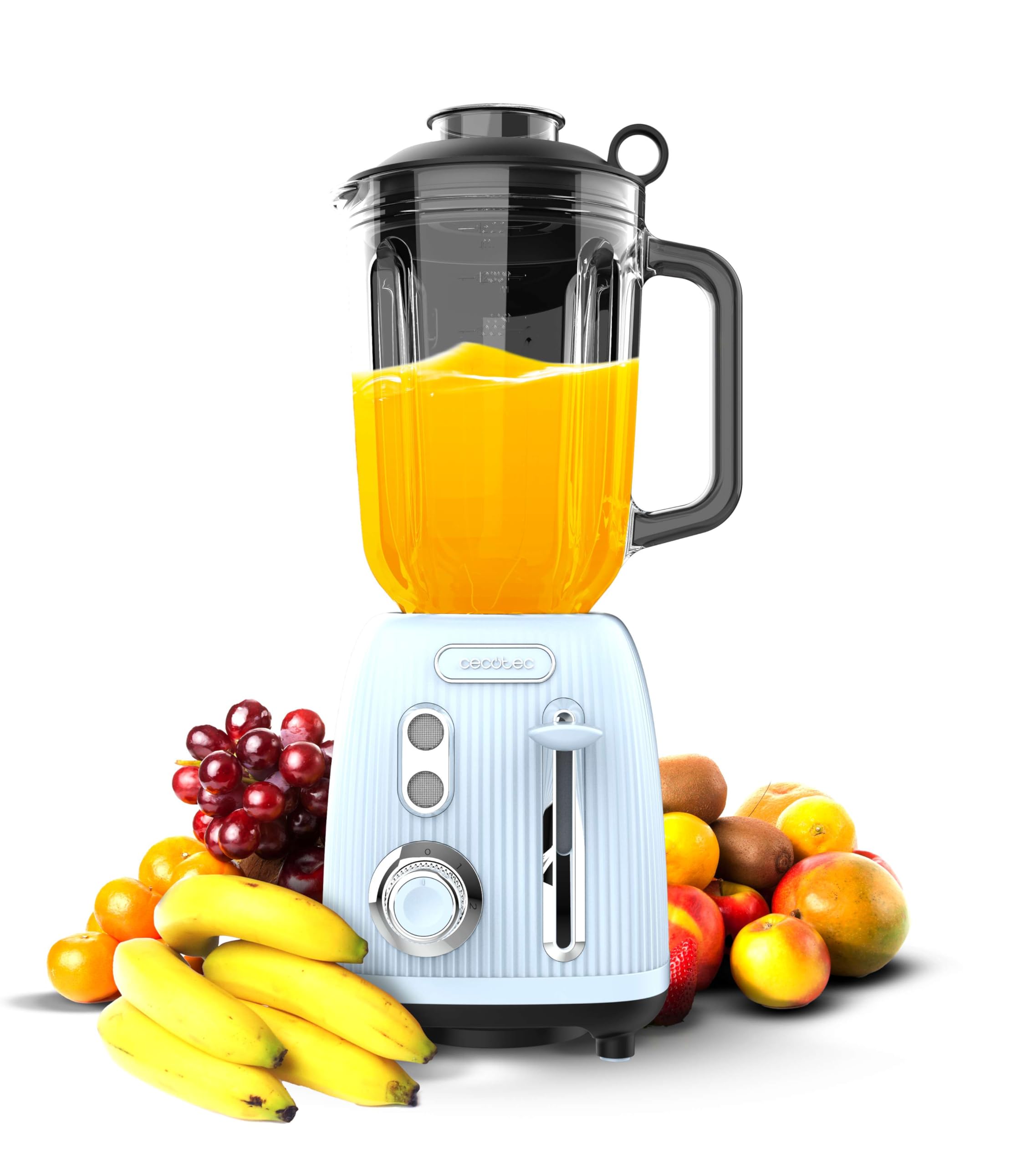 Cecotec Standmixer Power Black Titanium RetroBlue