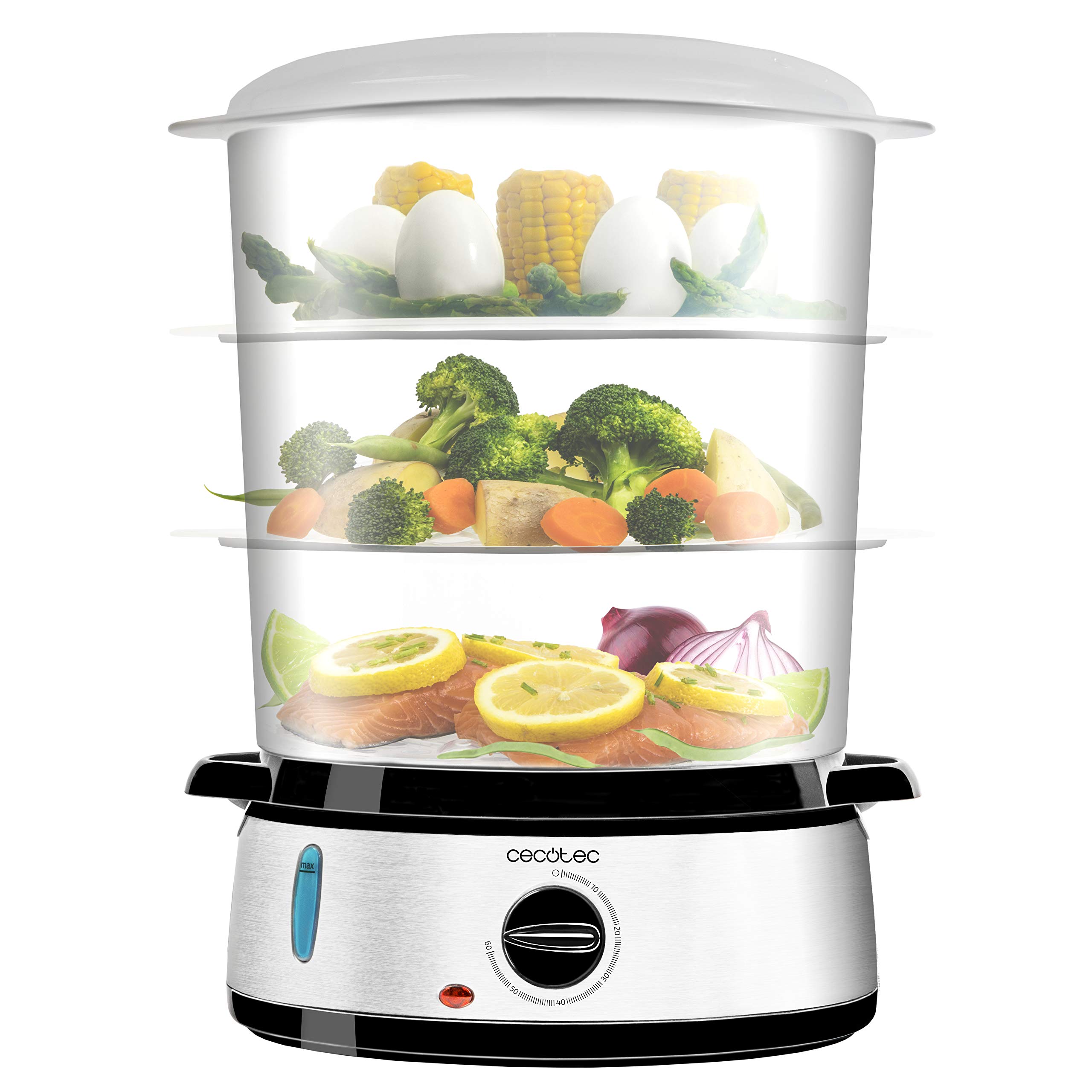 Cecotec Elektrischer Dampfgarer Vapovita 3000 INOX (edelstahl