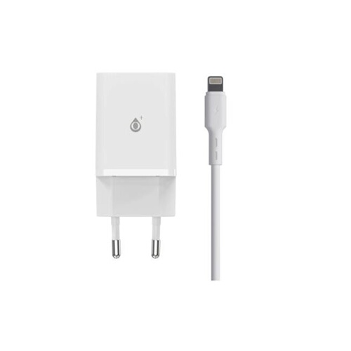 One+ Chargeur Avec Câble IP 5 à 14-2USB-2.4A -Blanc-NA0392