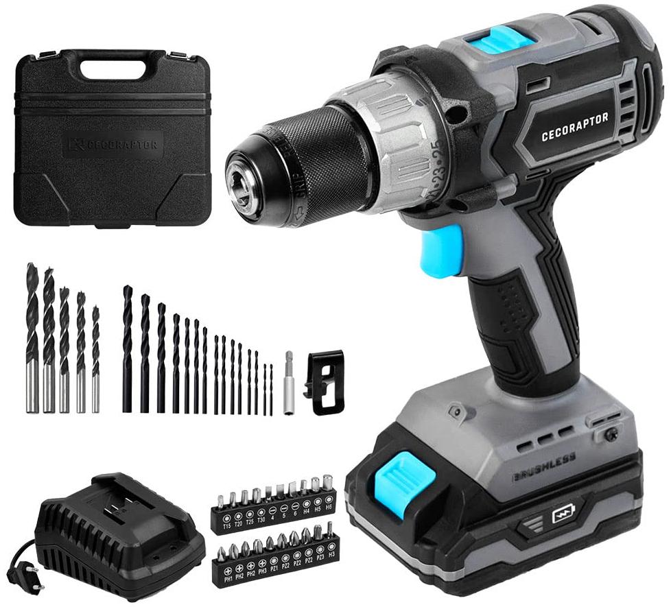 Cecotec perceuse CECOTEC visseuse brushless 20.0 V avec batterie 2 1 sans coffret