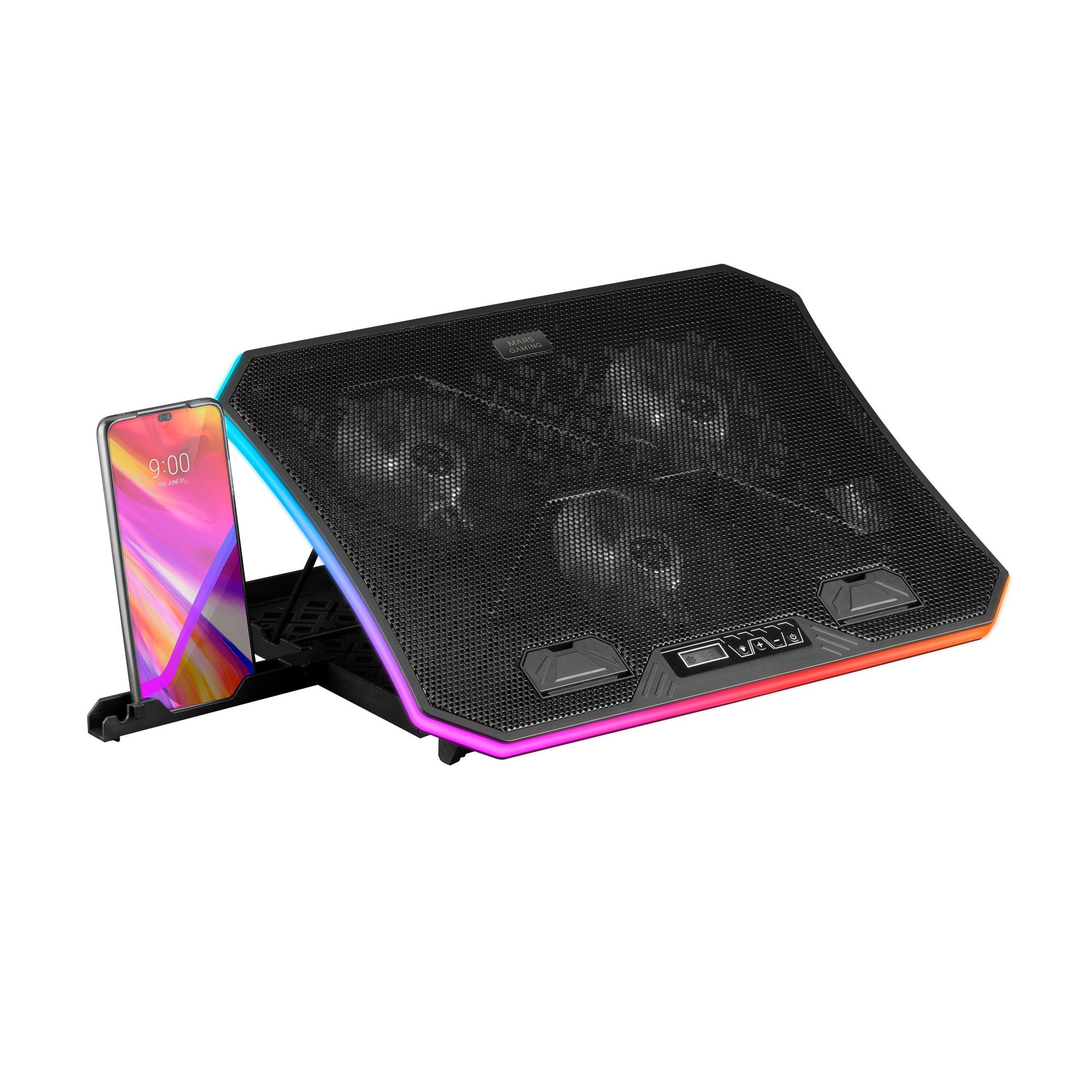 MARS GAMING Support ventilé  MNBC6 RGB 19
