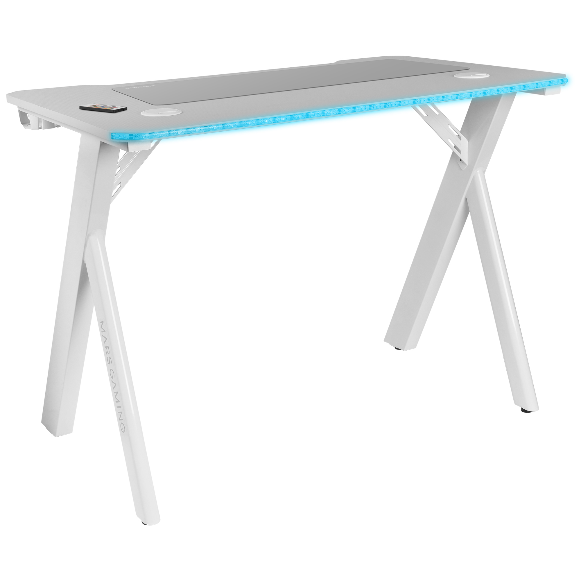 MARS GAMING Bureau Gamer MGD RGB - 100cm (Blanc)