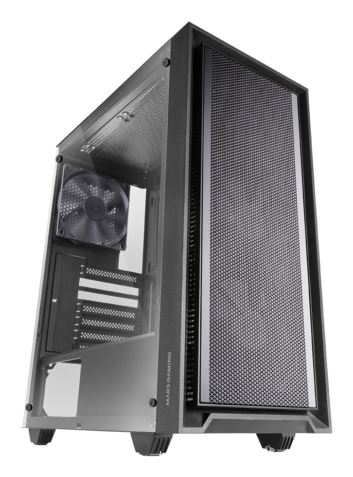 MARS GAMING Boitier Moyen Tour ATX MC-PMax avec panneau vitré (Noir)