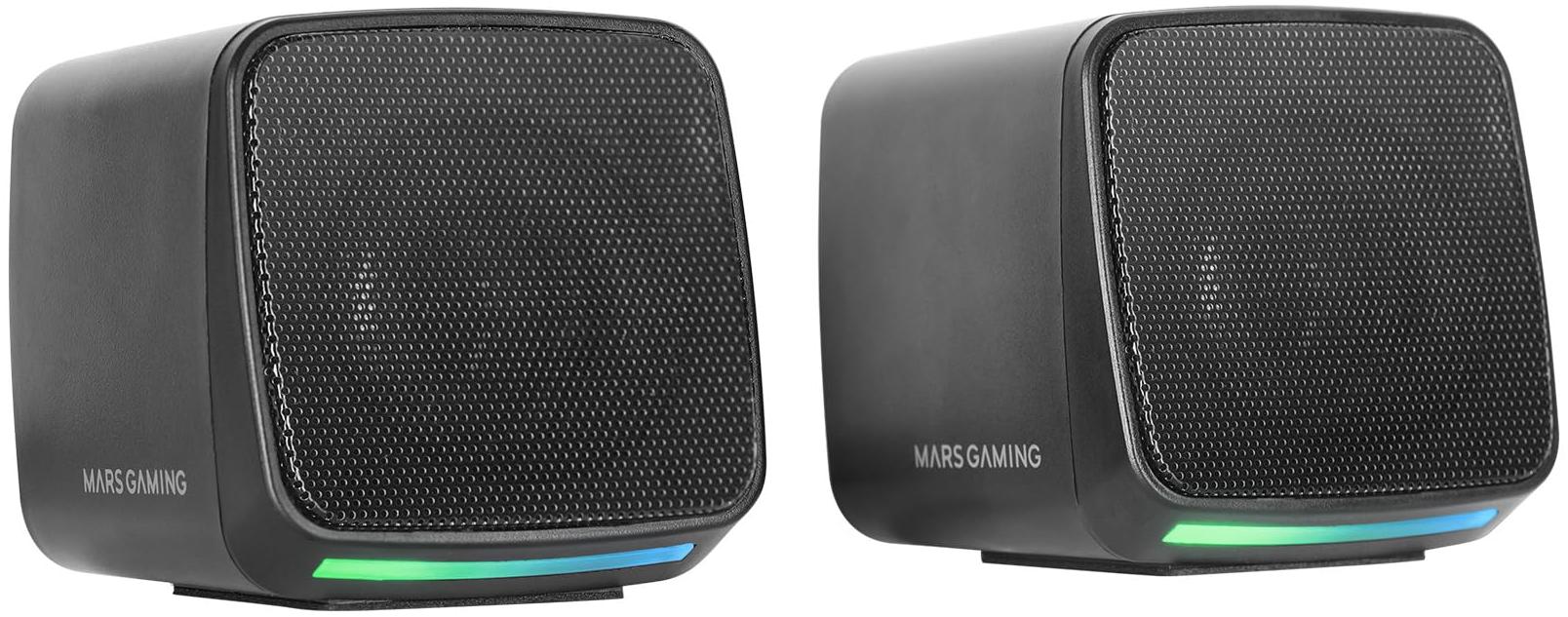 MARS GAMING Modèle du produit : Enceintes MS-Pro RGB (Noir)